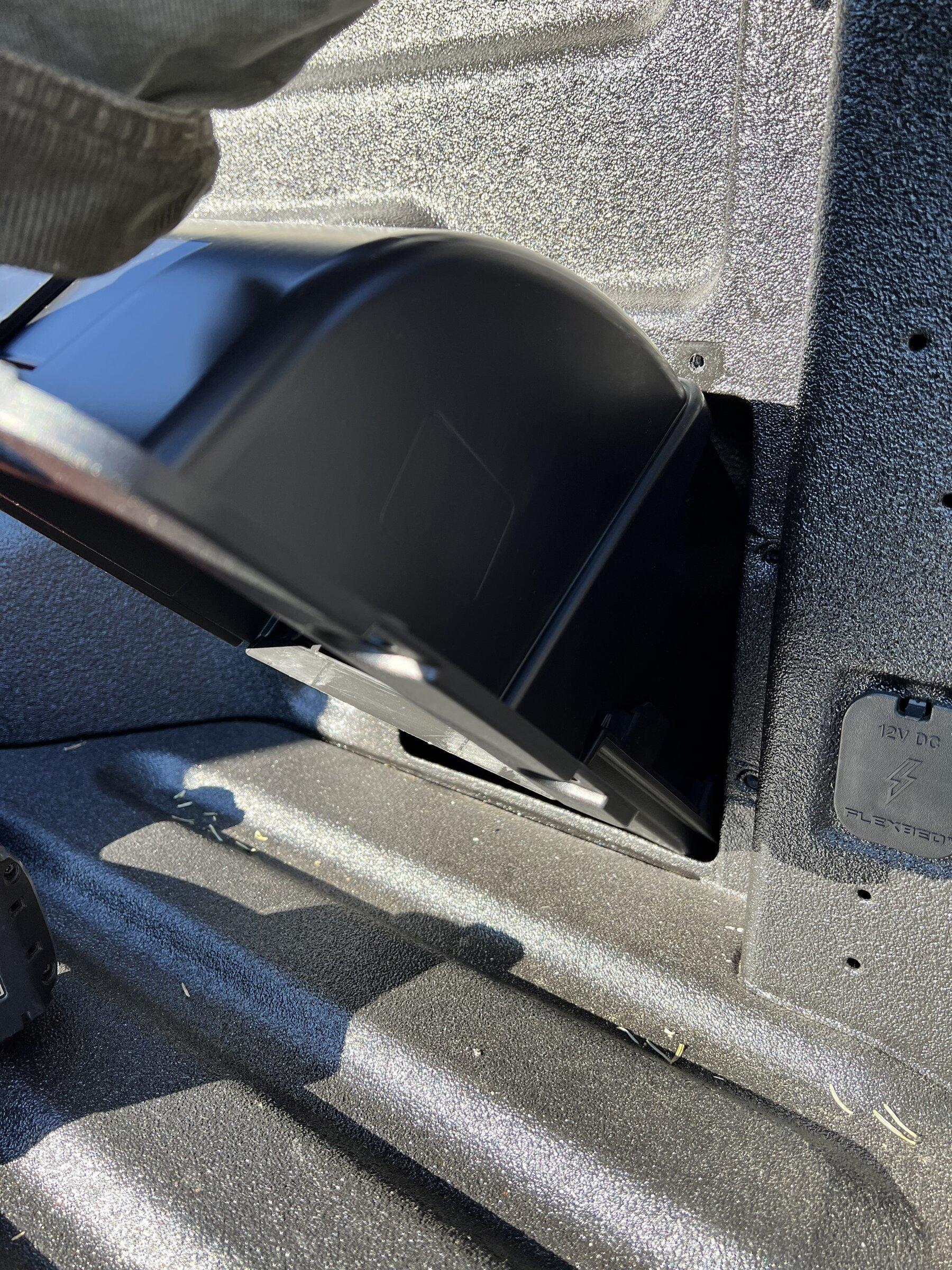 Ford Maverick XL bed cubby install -- step by step DIY writeup with pics 8145AE59-B582-4A14-A9A9-84EDA078B85D