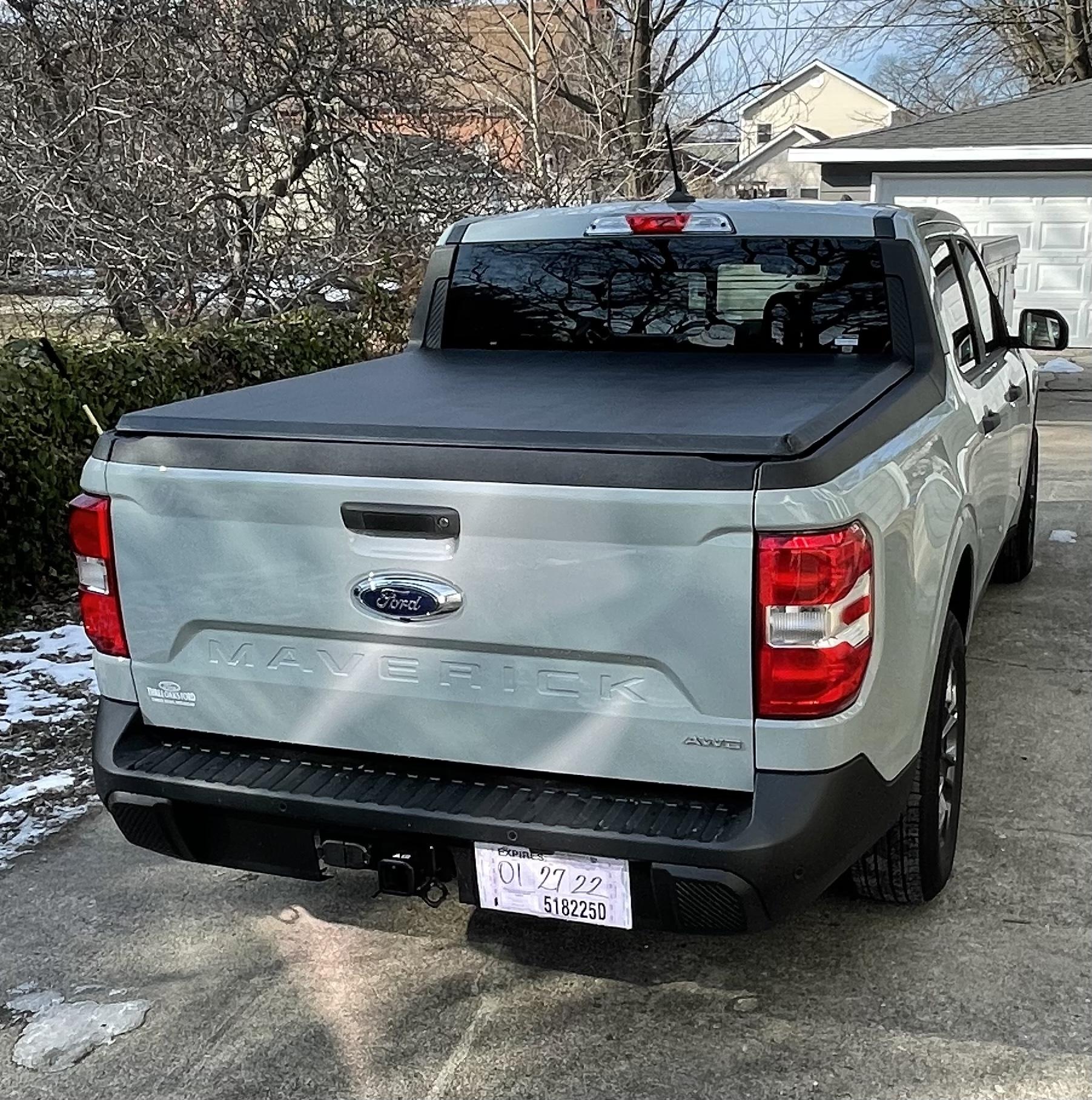 Ford Maverick Ford branded tonneau cover installed 398617D8-69ED-4297-86D2-E7EB582CA0AB