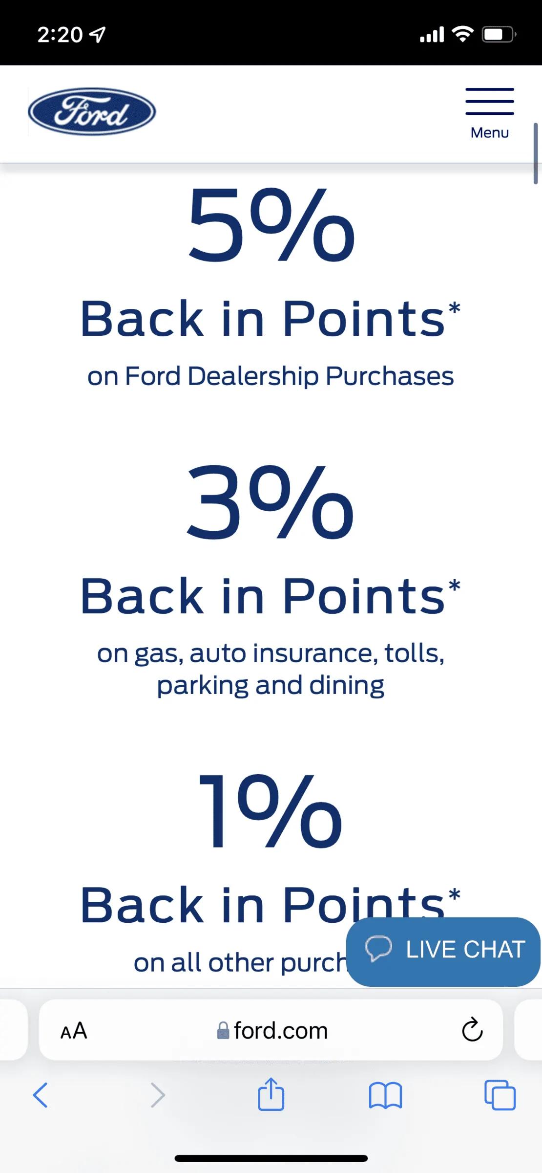 Ford Maverick Earn up to additional 71K FordPass Points (worth $355) plus $200 statement credit using FordPass Rewards Visa for down payment on your Maverick C6926331-F018-445D-91C5-DEE0CB98B2FF