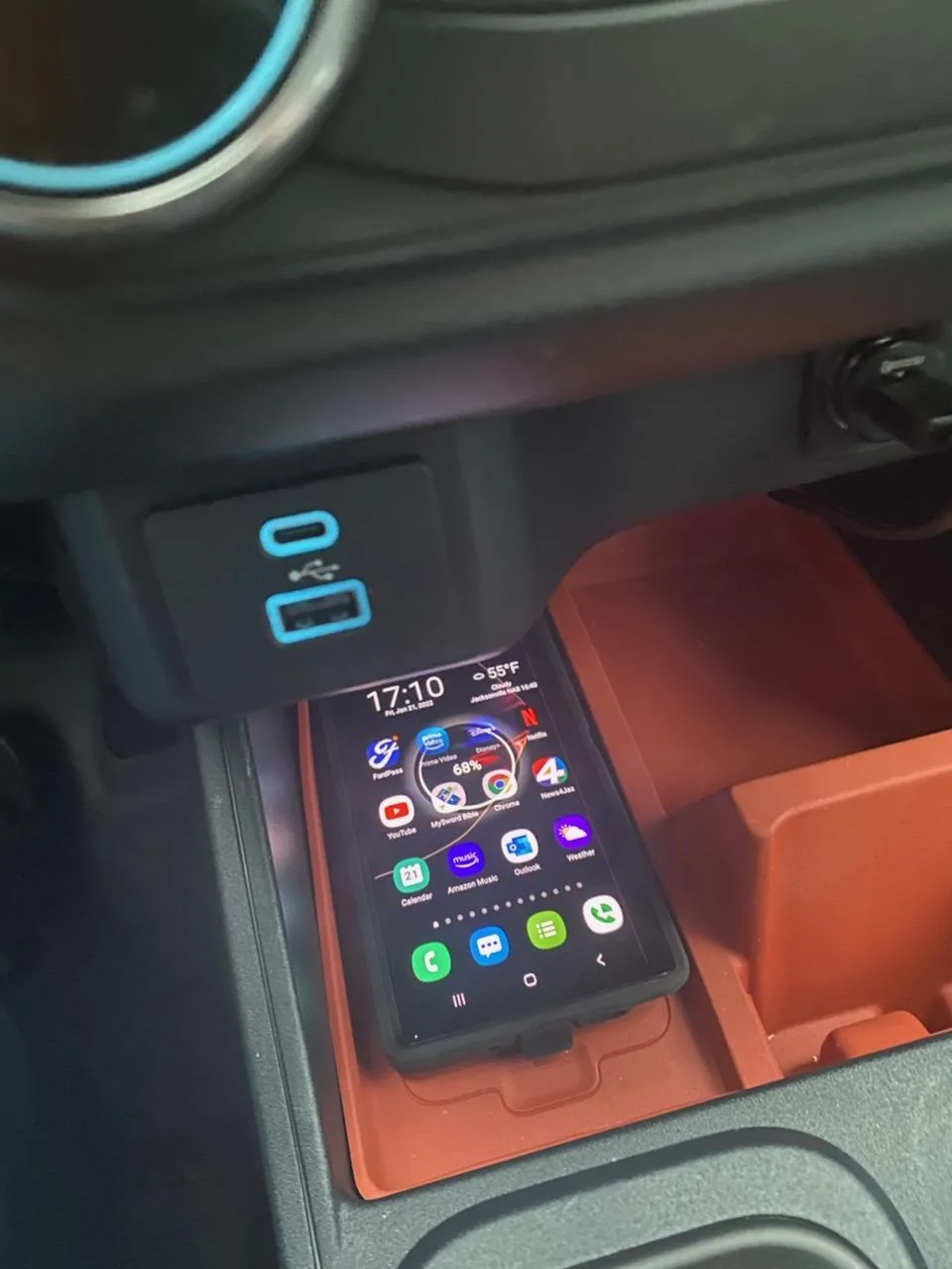 Ford Maverick Wireless Android Auto via new Motorola MA1 dongle IMG_2724