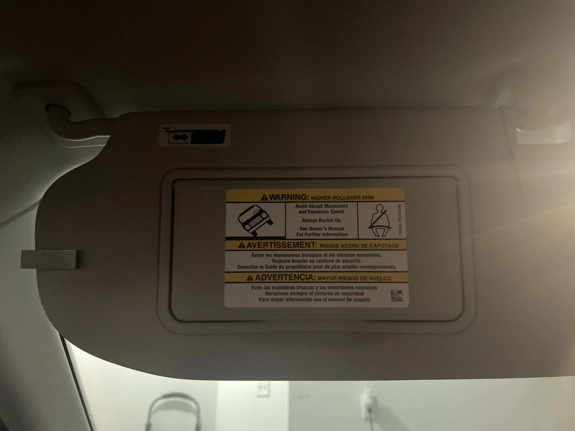 Ford Maverick Sunvisor question....garage door opener imag