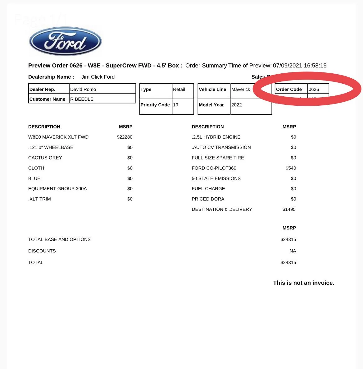 Ford Maverick My XLT maverick order 96F7F29A-7C98-4BE8-B38D-16C00728A866