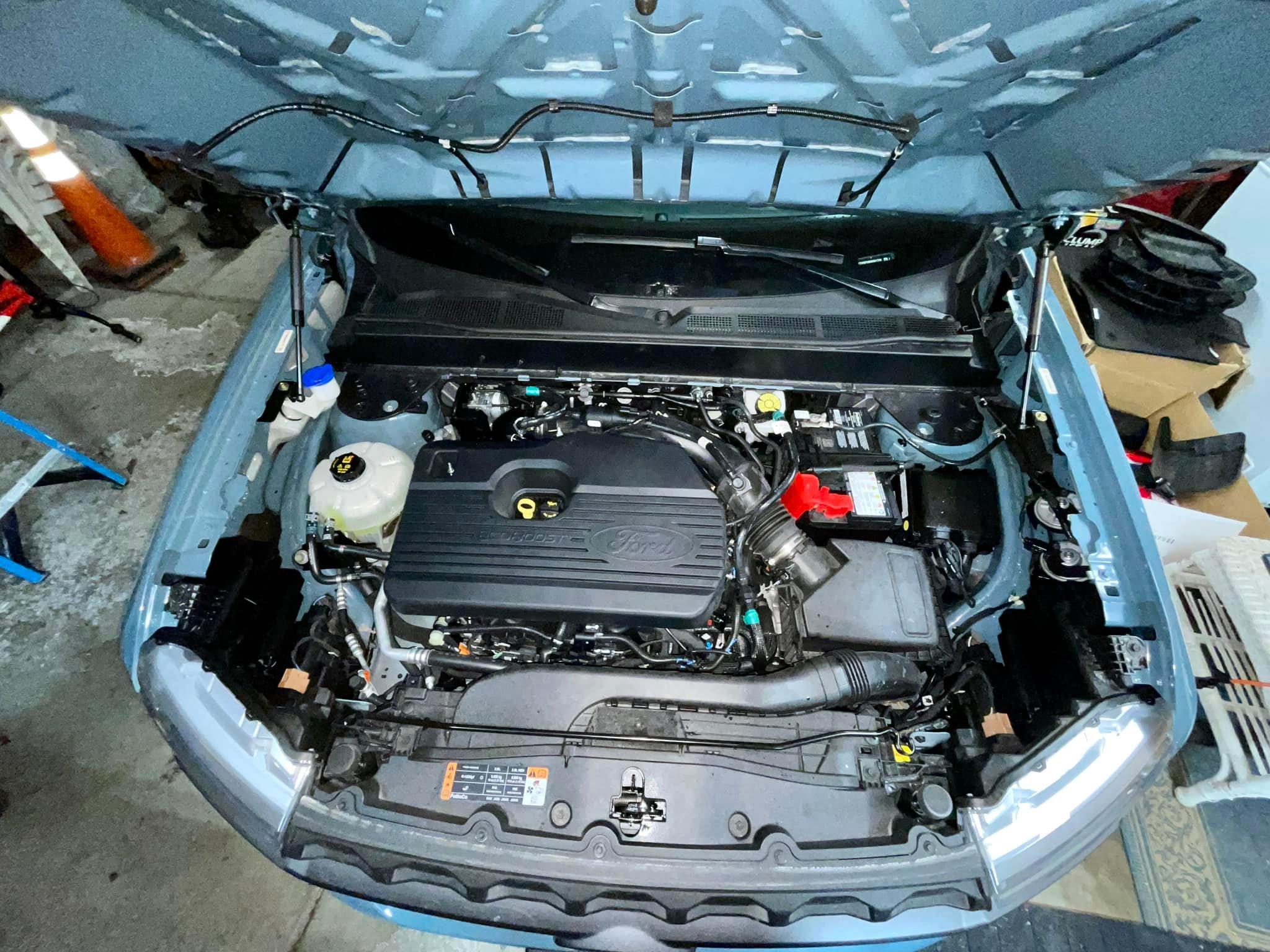 Ford Maverick Engine Cover installed in 2.0L Ecoboost Maverick engine bay (From Escape) 272050471_3140412949536591_7635318121452423526_n