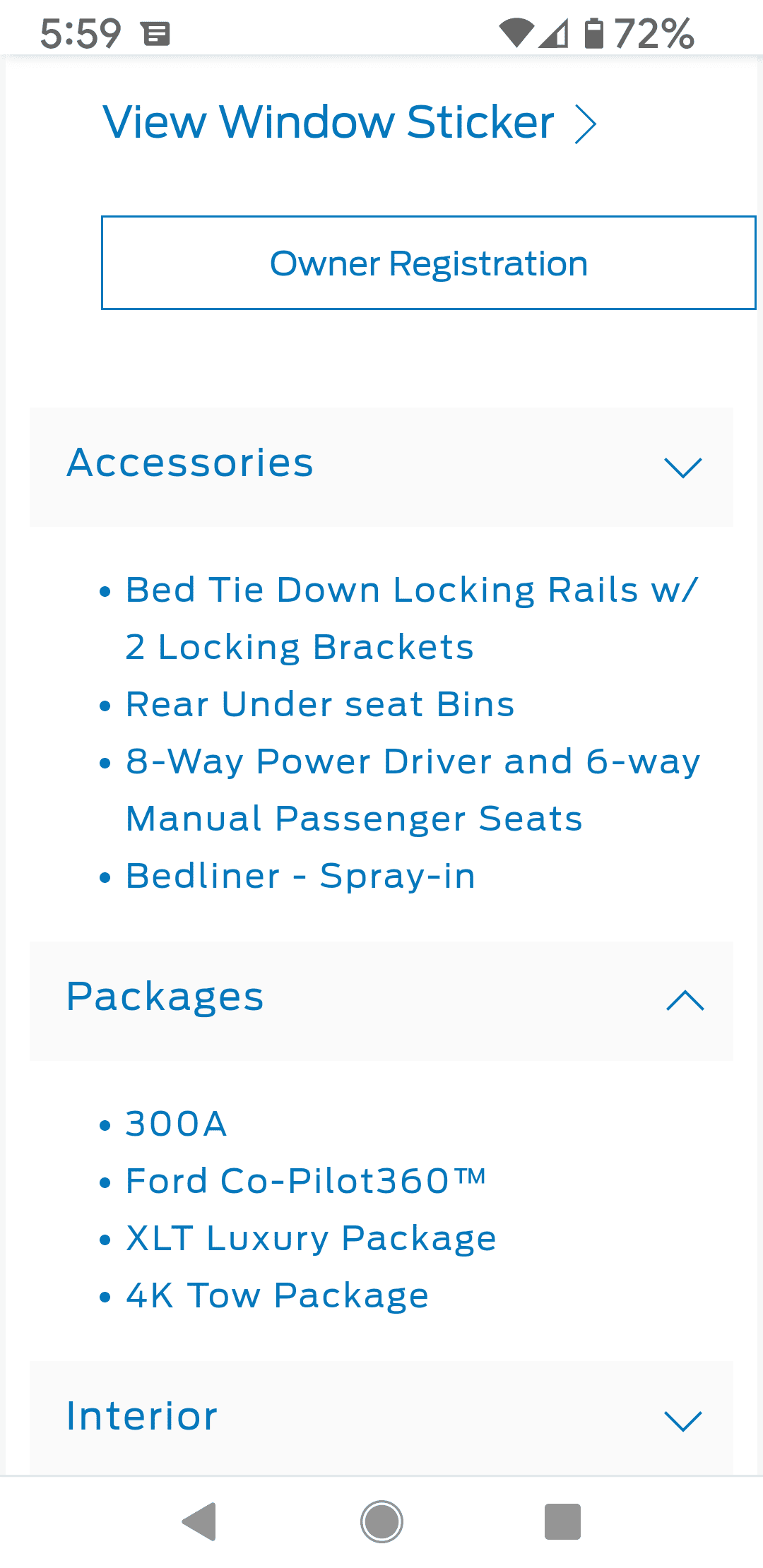 Ford Maverick XLT Luxury Package Not showing in Ford Order Tracker? Screenshot_20220123-175903