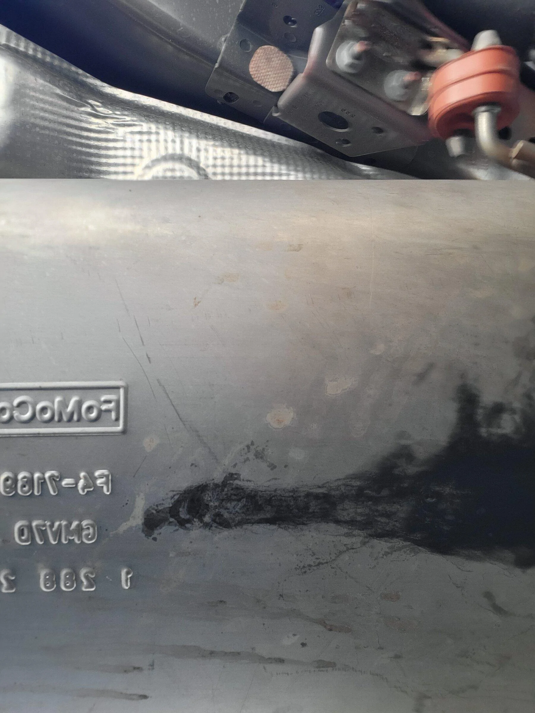 Ford Maverick Hole in Muffler from factory? 20220124_145932
