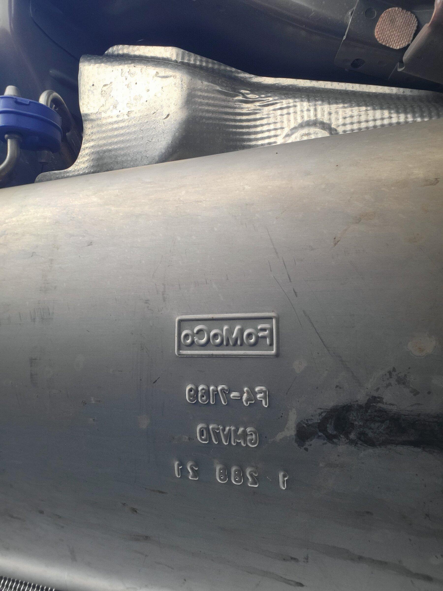 Ford Maverick Hole in Muffler from factory? 20220124_145935
