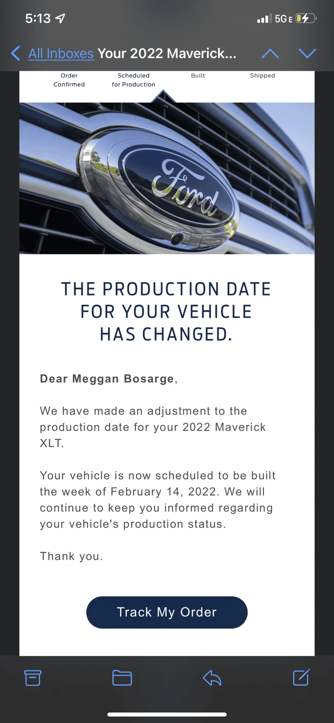 Ford Maverick Y’all going through this? Delayed again C5AB2F2F-4E08-4972-B738-E4740559CA0C