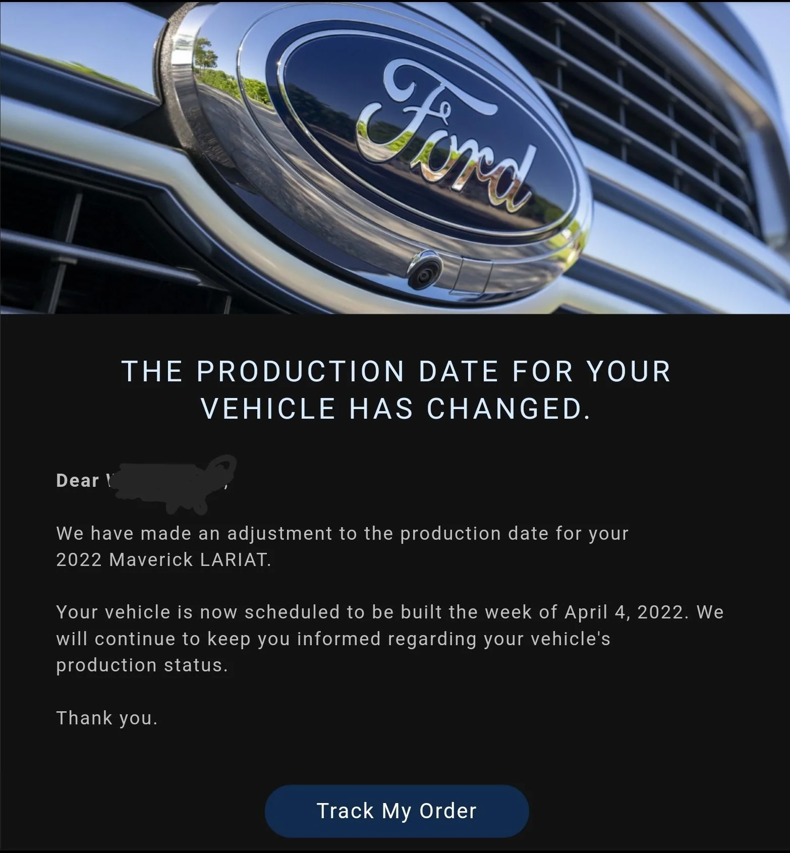 Ford Maverick Well, that was fun while it lasted. Screenshot_20220126-220047_Yahoo Mail