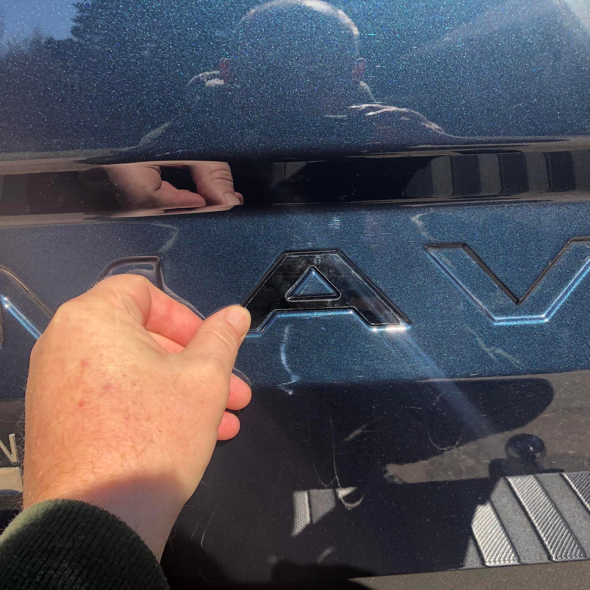 Ford Maverick Which tailgate Letters for Alto Blue? Letter3