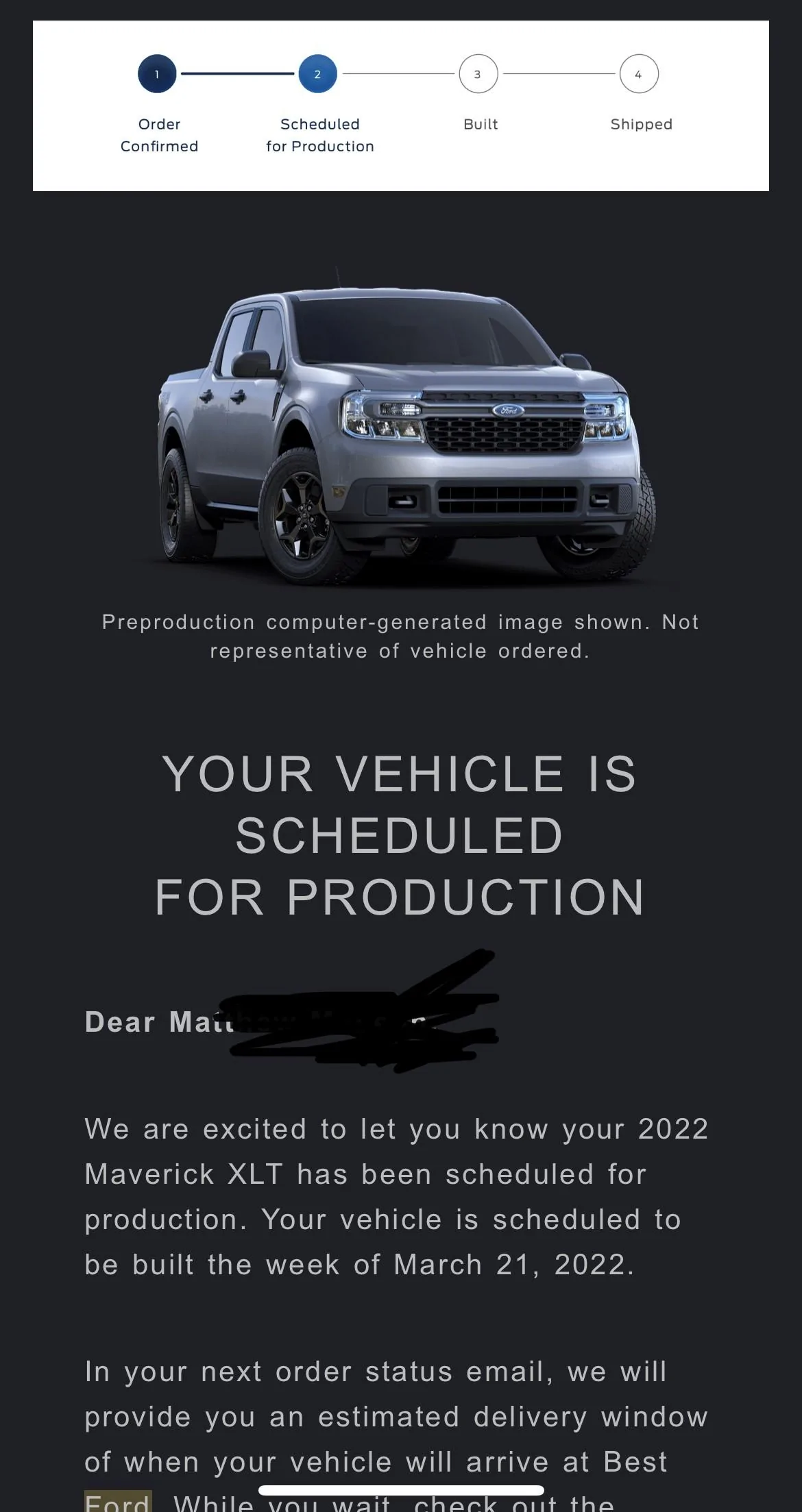 Ford Maverick 📣 1/27 Scheduling Email Received Group [EMAILS NOW ARRIVING!] truck