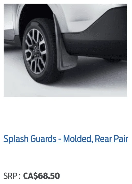 Ford Maverick Splash Guards / Mud-Flaps: Yay or nay? 1643305361786
