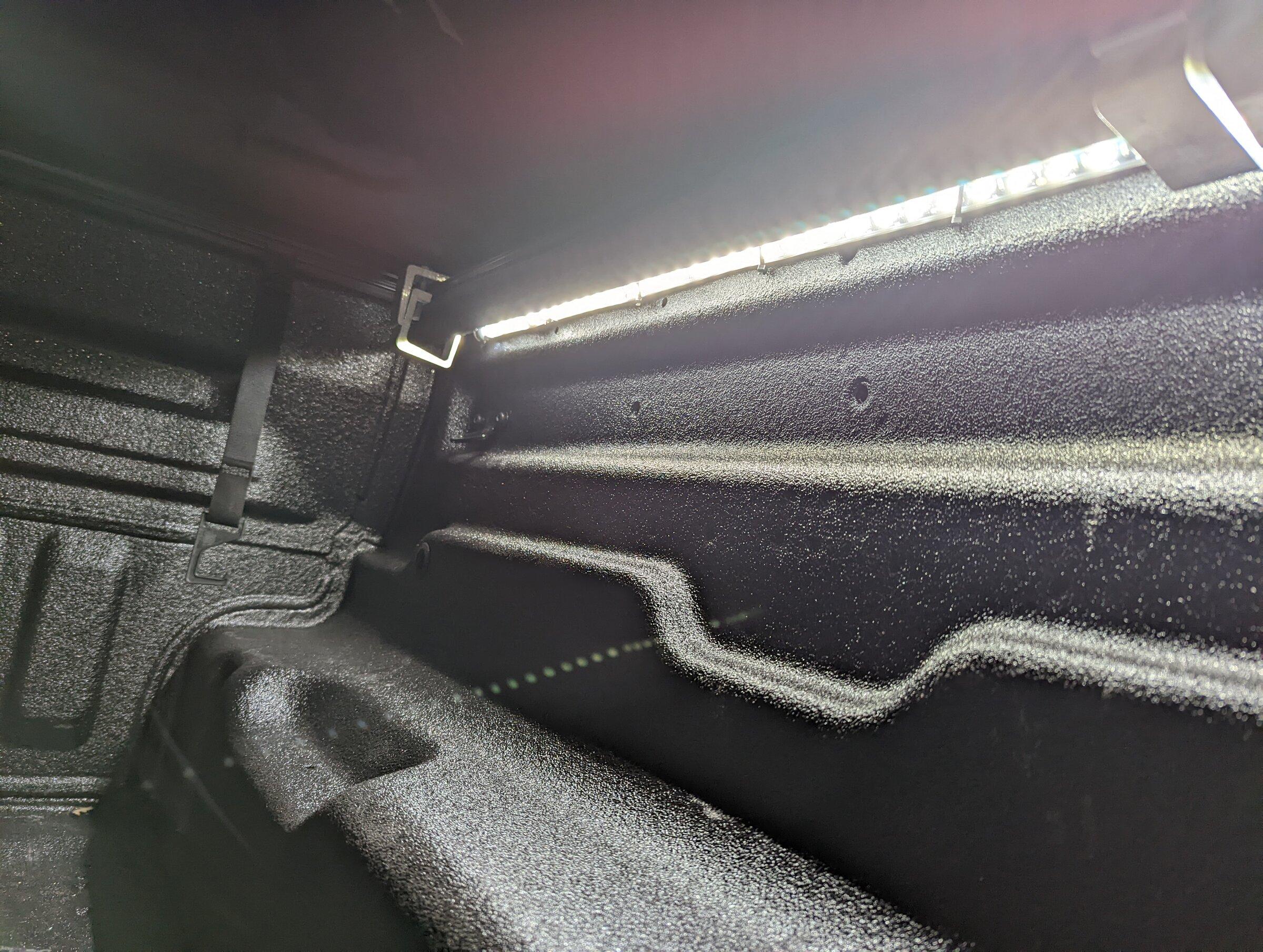 Ford Maverick Truxedo Pro X15 Tonneau Cover and LED Bed Lighting INSTALLED PXL_20220127_232811576