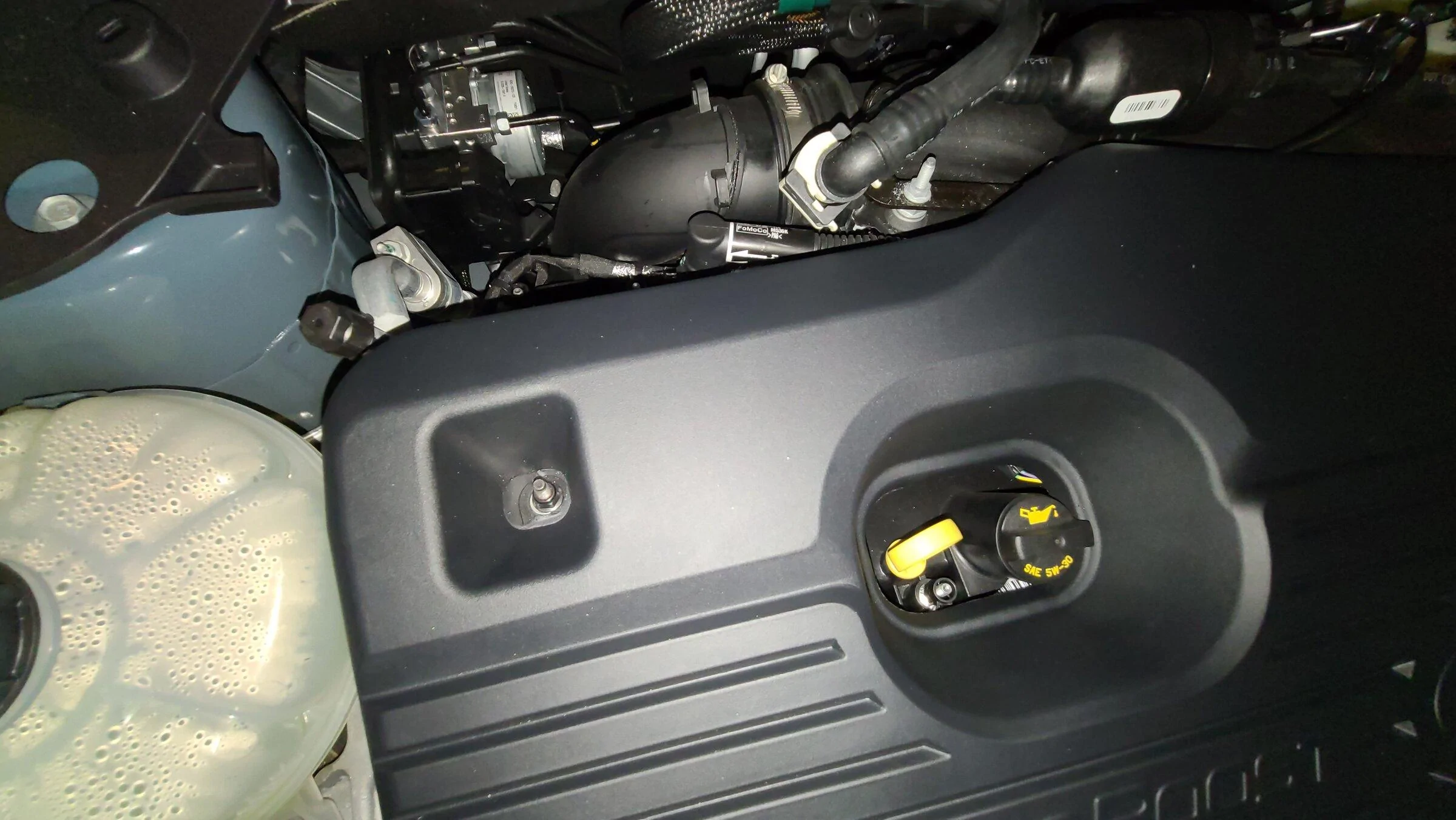 Ford Maverick Engine Cover installed in 2.0L Ecoboost Maverick engine bay (From Escape) 20220129_112523