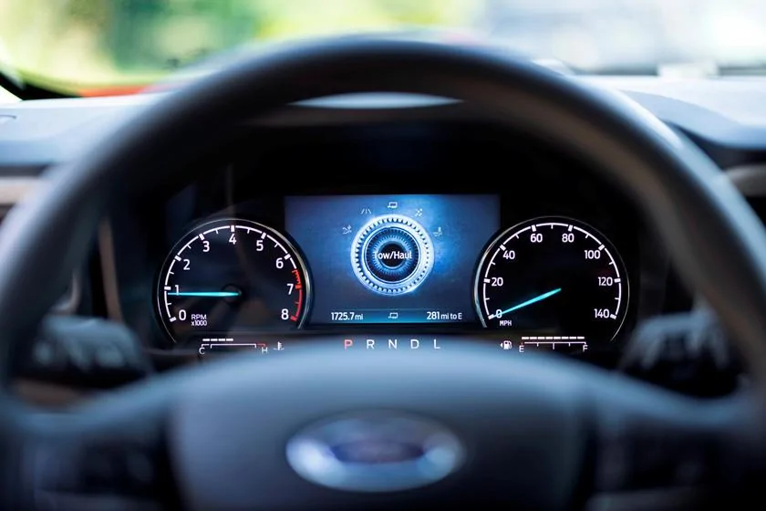Ford Maverick 64mpg on a 9 mile city drive. (Hybrid) -maverick-driver-instrument-display-carbuzz-903188