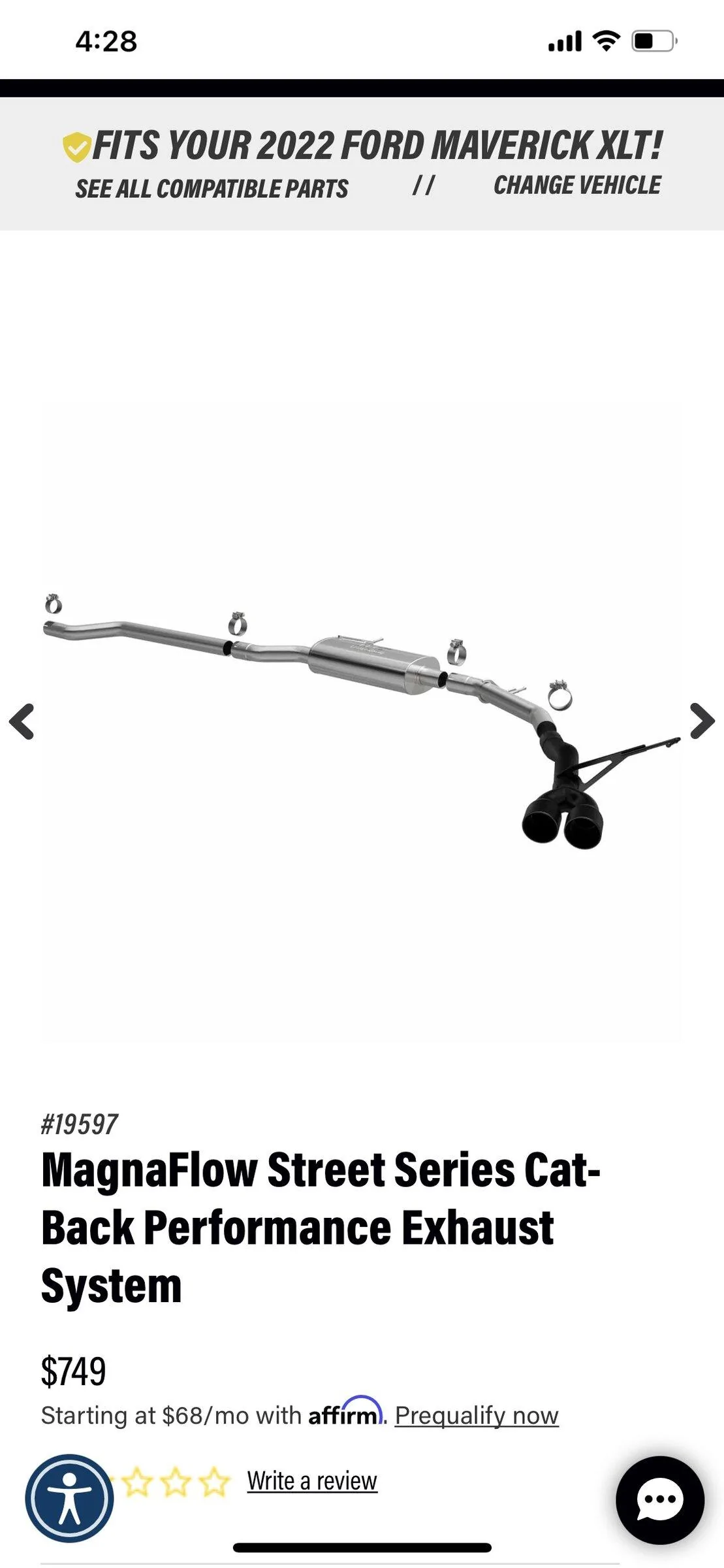 Ford Maverick Magnaflow exhaust coming soon 522C2D4C-E685-4E84-AFC2-B5C243249518