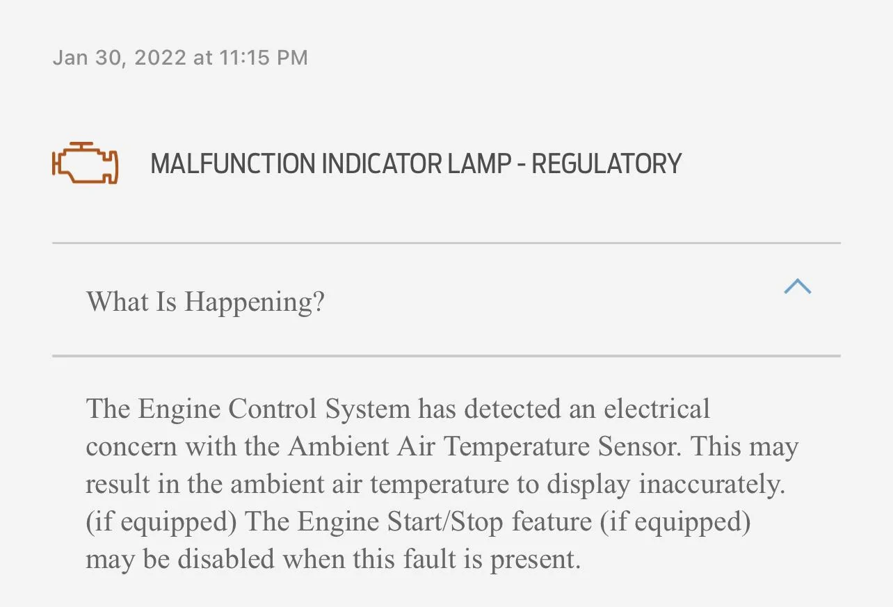 Ford Maverick Ambient Temp Sensor Error 1F8E2130-DB5D-45CD-8A07-44C6121C616E