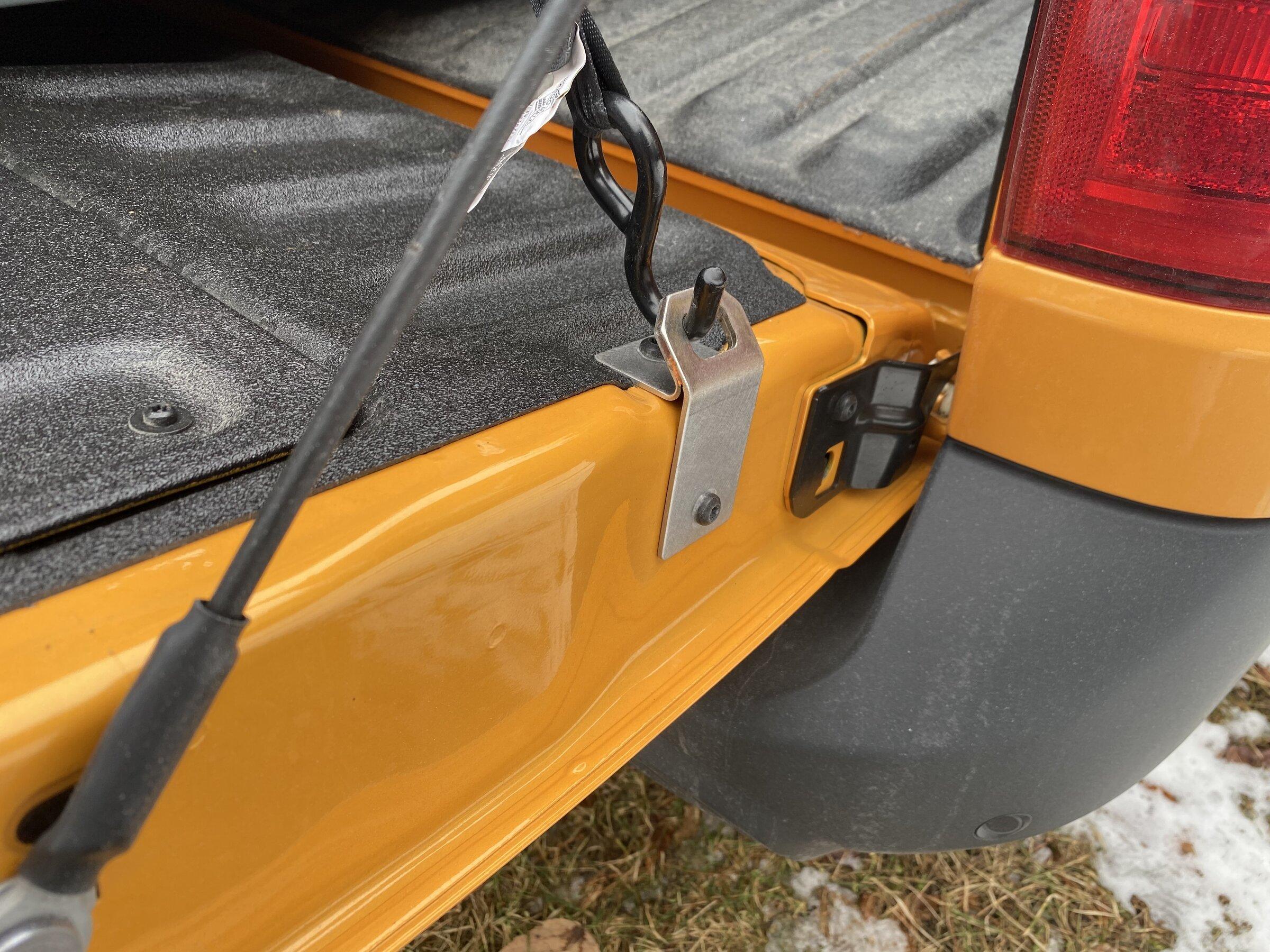 Ford Maverick FS: Stainless steel replacement tie-downs (work with tailgate assist) 819C6935-730B-49AE-99C1-1F7C36A3912D