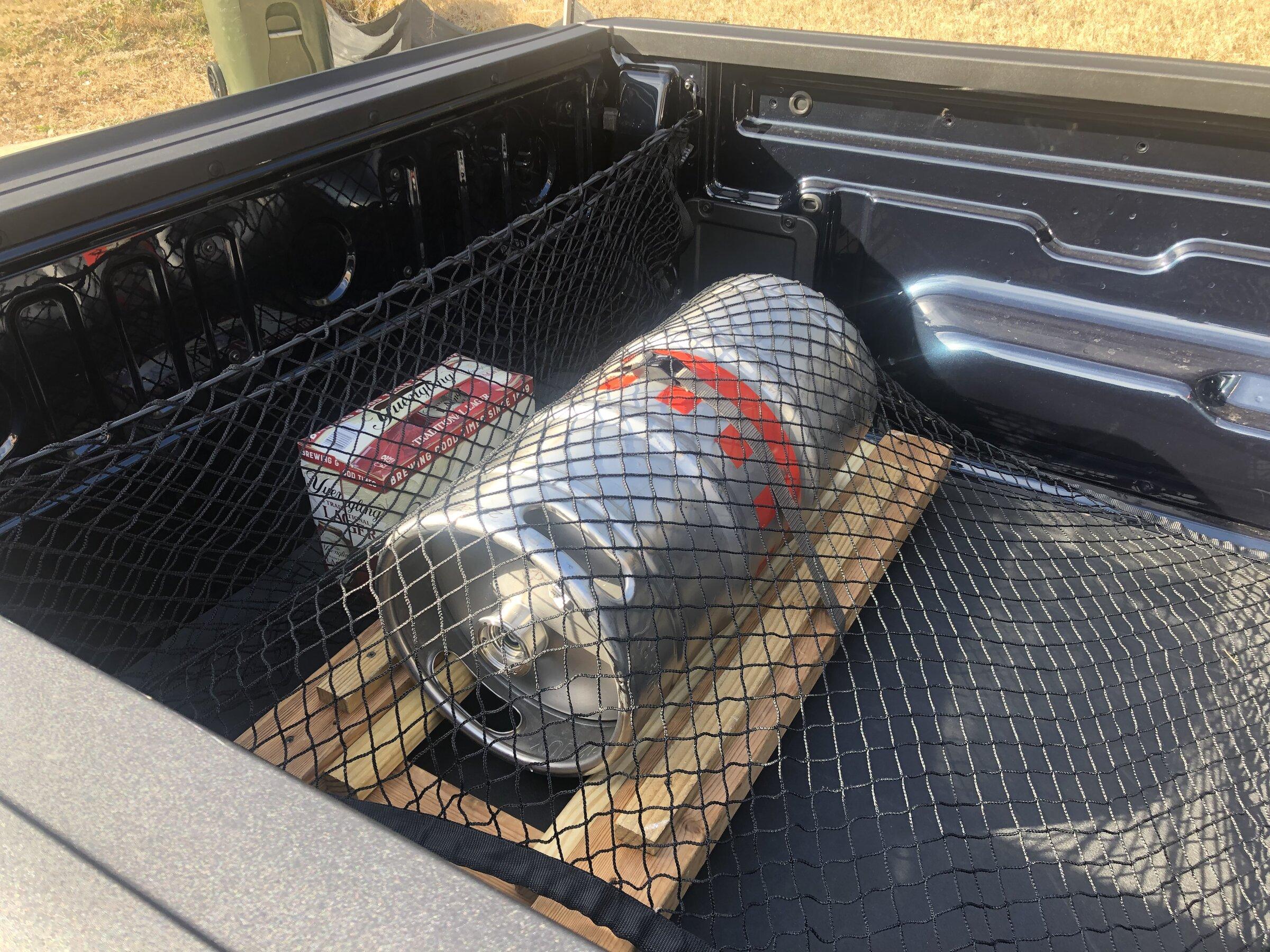 Ford Maverick Horizontal and Vertical cargo nets installed in bed ABF02A9A-DDC5-413D-9DDB-A83D21F2013E