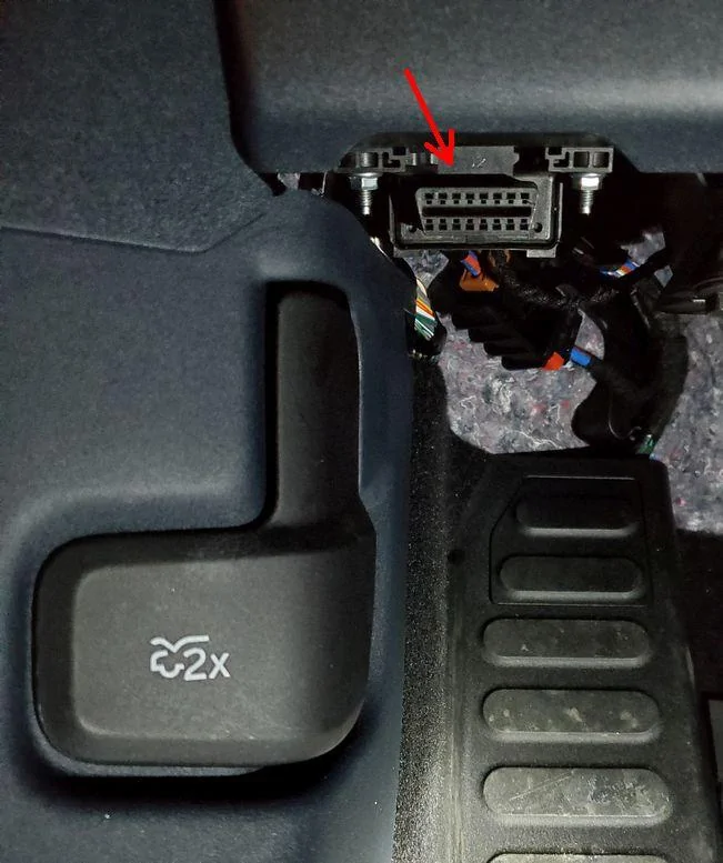 Ford Maverick Can't Find OBD II connector? t1