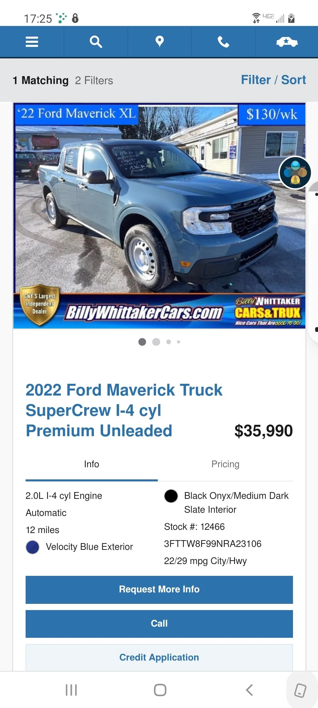Ford Maverick Saw a Lariat First Edition Advertised... Screenshot_20220131-172544_Chrom