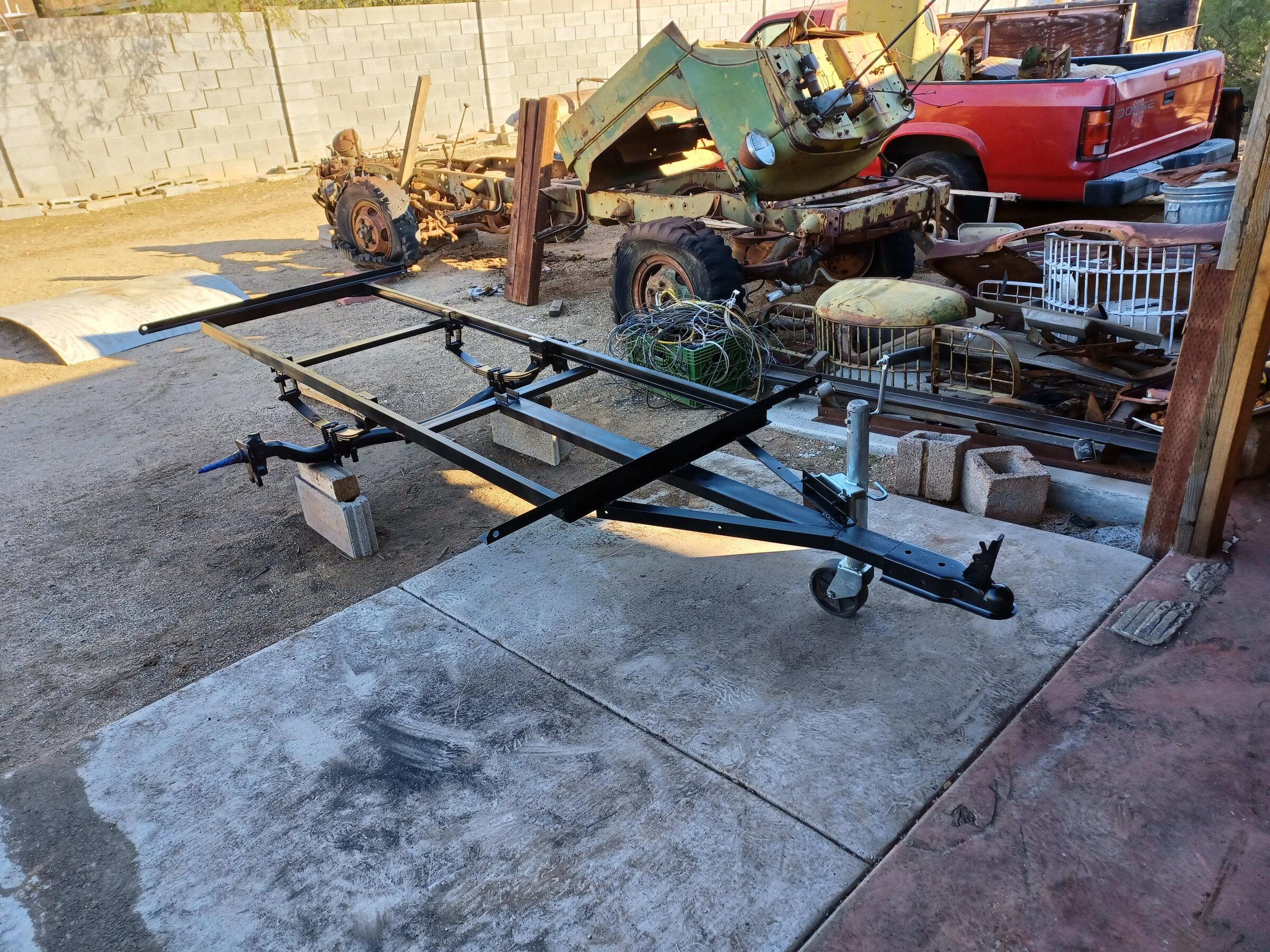 Ford Maverick Building a light utility trailer. trailer03