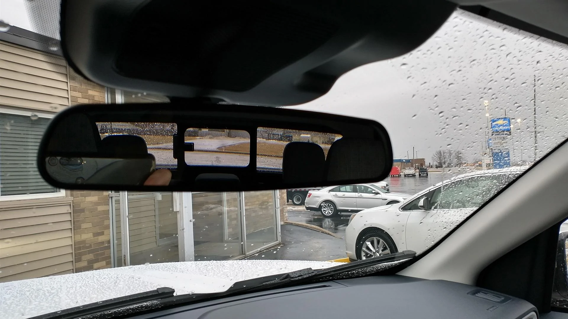 Ford Maverick Sliding rear window visibility issues rear view mirror