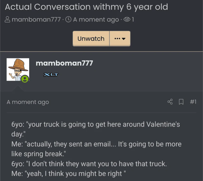 Ford Maverick Maverick Memes -  fun diversion while we wait [ ** NO POLITICS ** ] Screenshot_20220201-193135