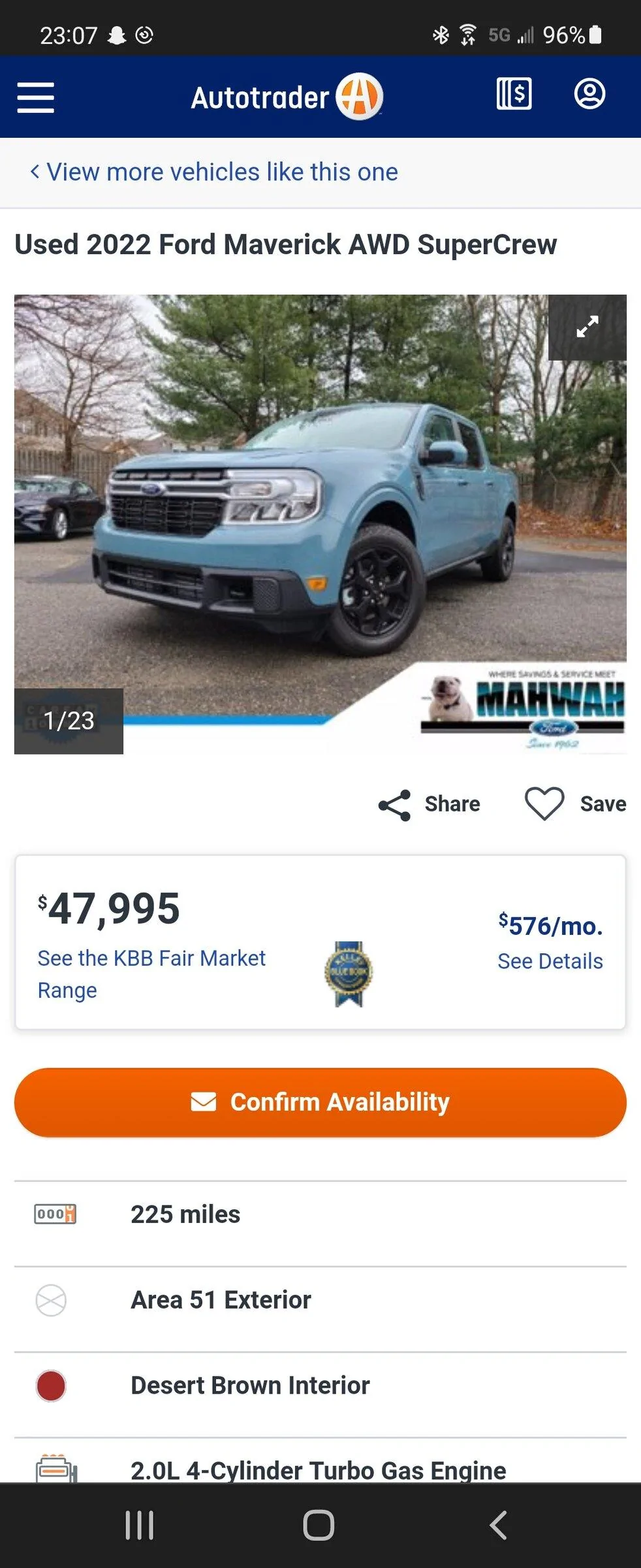 Ford Maverick Insane dealership markup Screenshot_20220201-230722_Chrom