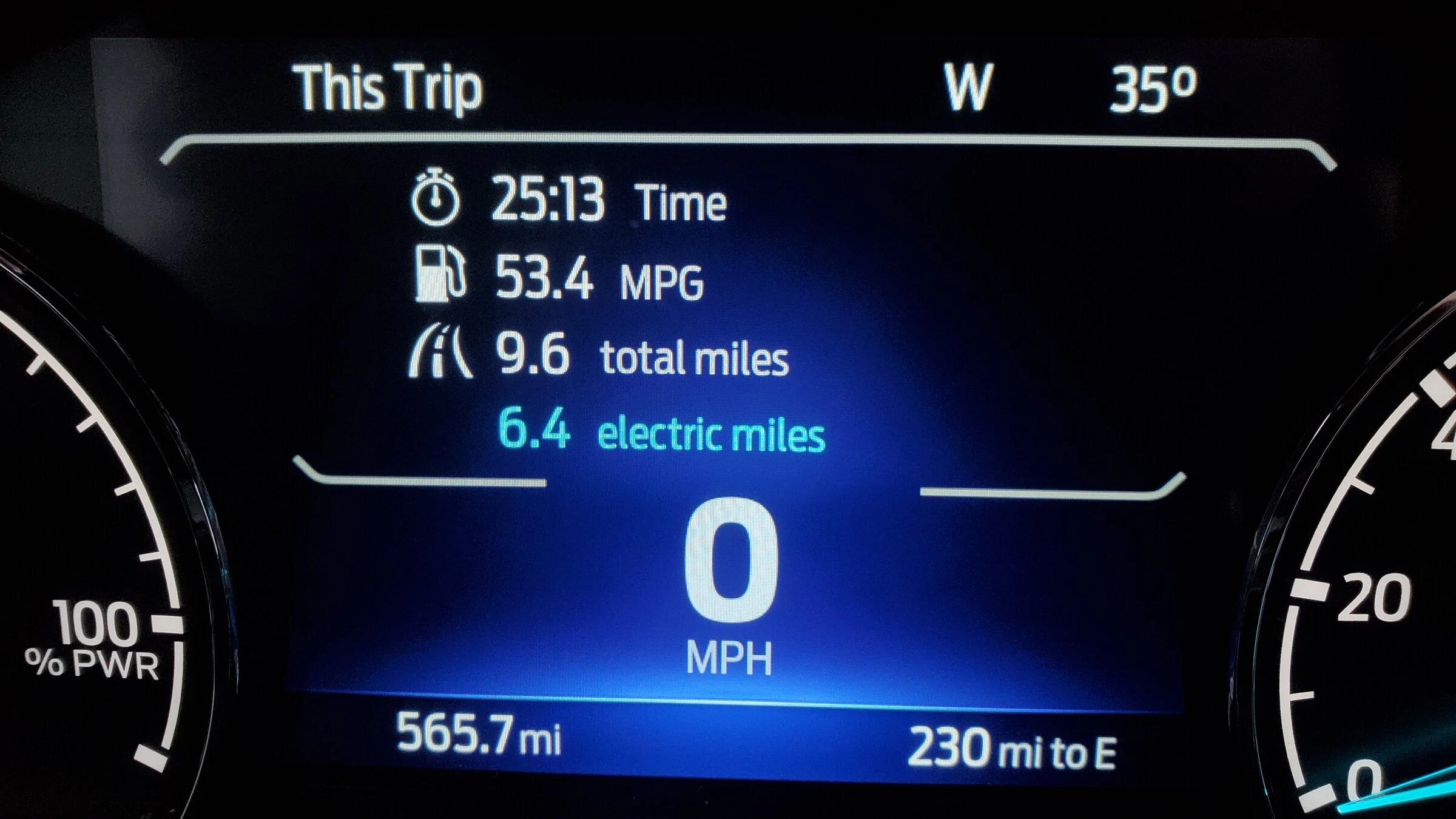 Ford Maverick Hybrid Power Meter and Brake Coach Usage (Video) 20220202_081147