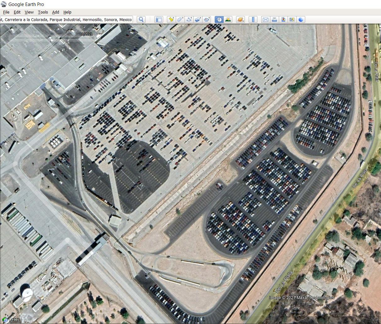 Ford Maverick Satellite images show lots of built Mavericks parked at Mexico plant Fullscreen capture 2022-02-02 13855 PM