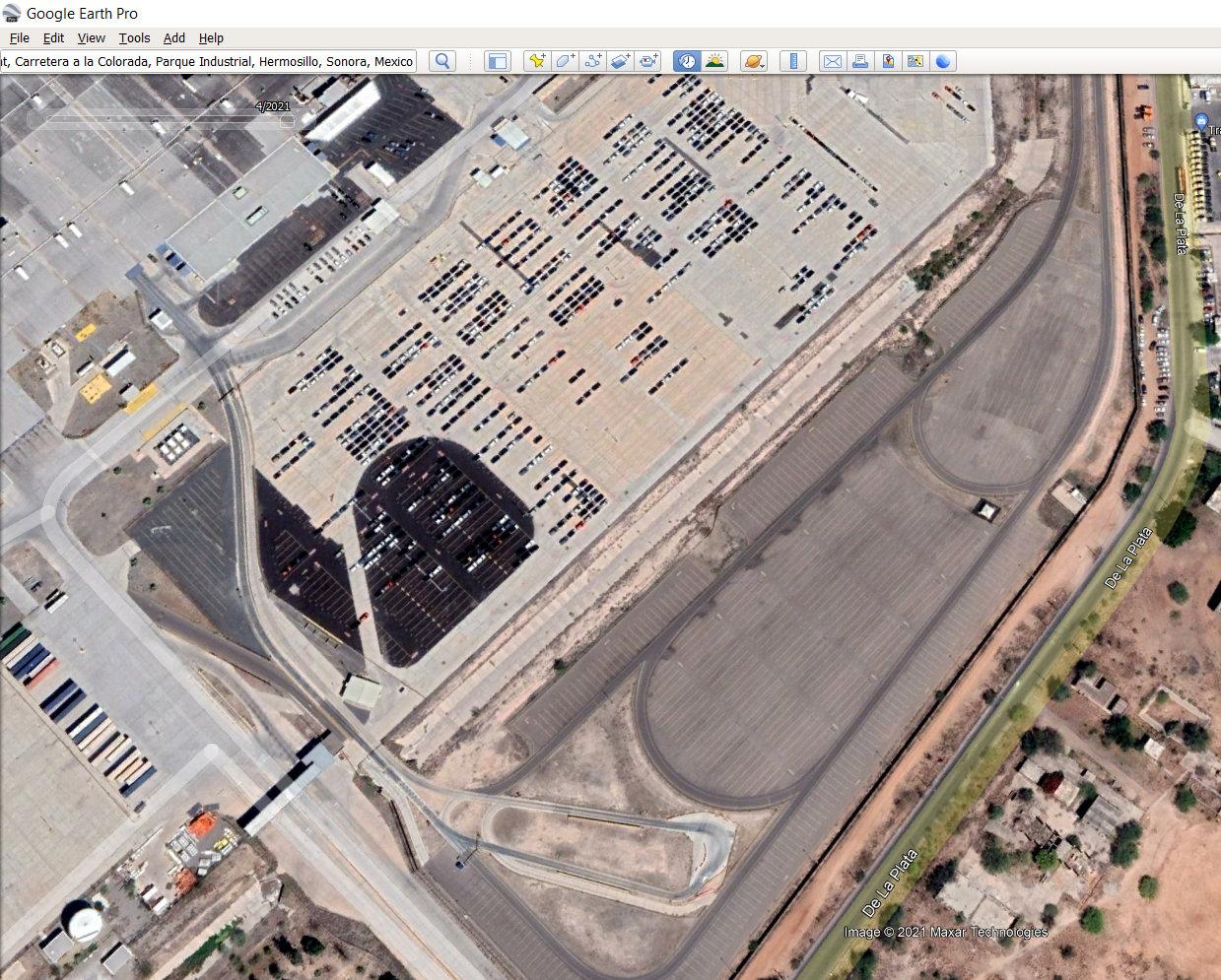 Ford Maverick Satellite images show lots of built Mavericks parked at Mexico plant Fullscreen capture 2022-02-02 13756 PM