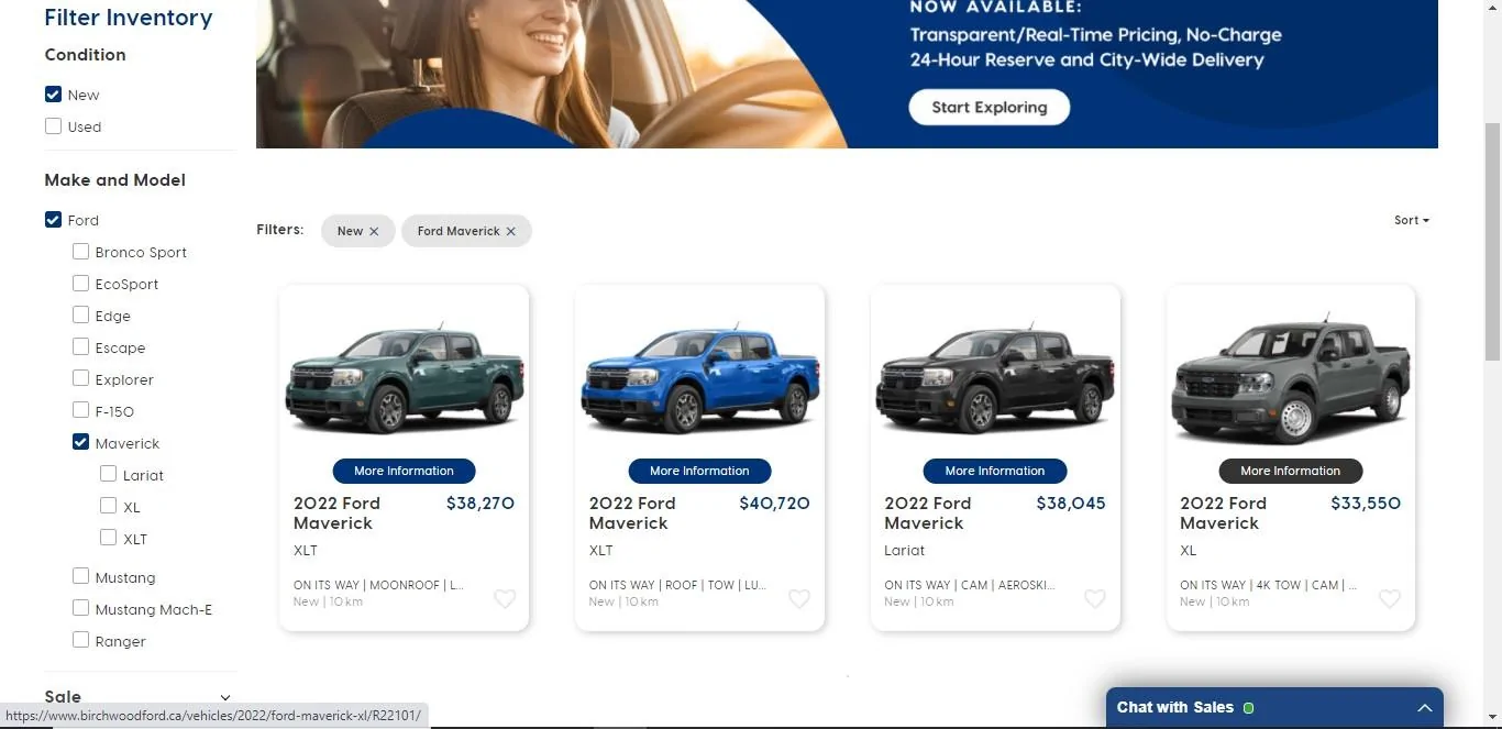 Ford Maverick Anyone Just Taking What's on The Dealer Lots Instead of Ordering ? ! Birchwood Ford Maverick inventory