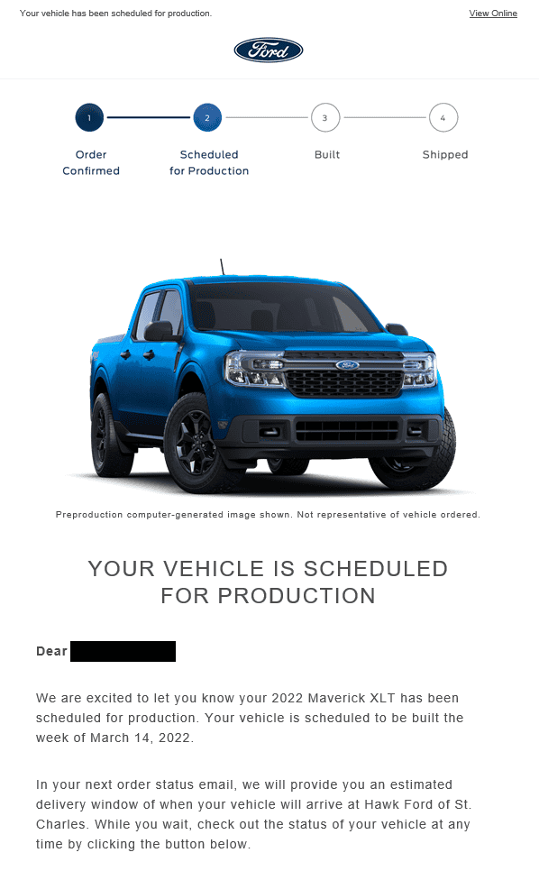Ford Maverick 📣 2/3 Scheduling Email Received Group [EMAILS NOW ARRIVING!] 1643910905738