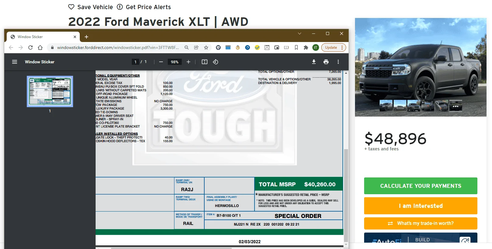 Ford Maverick Canadian Pricing Eh! wtfMav