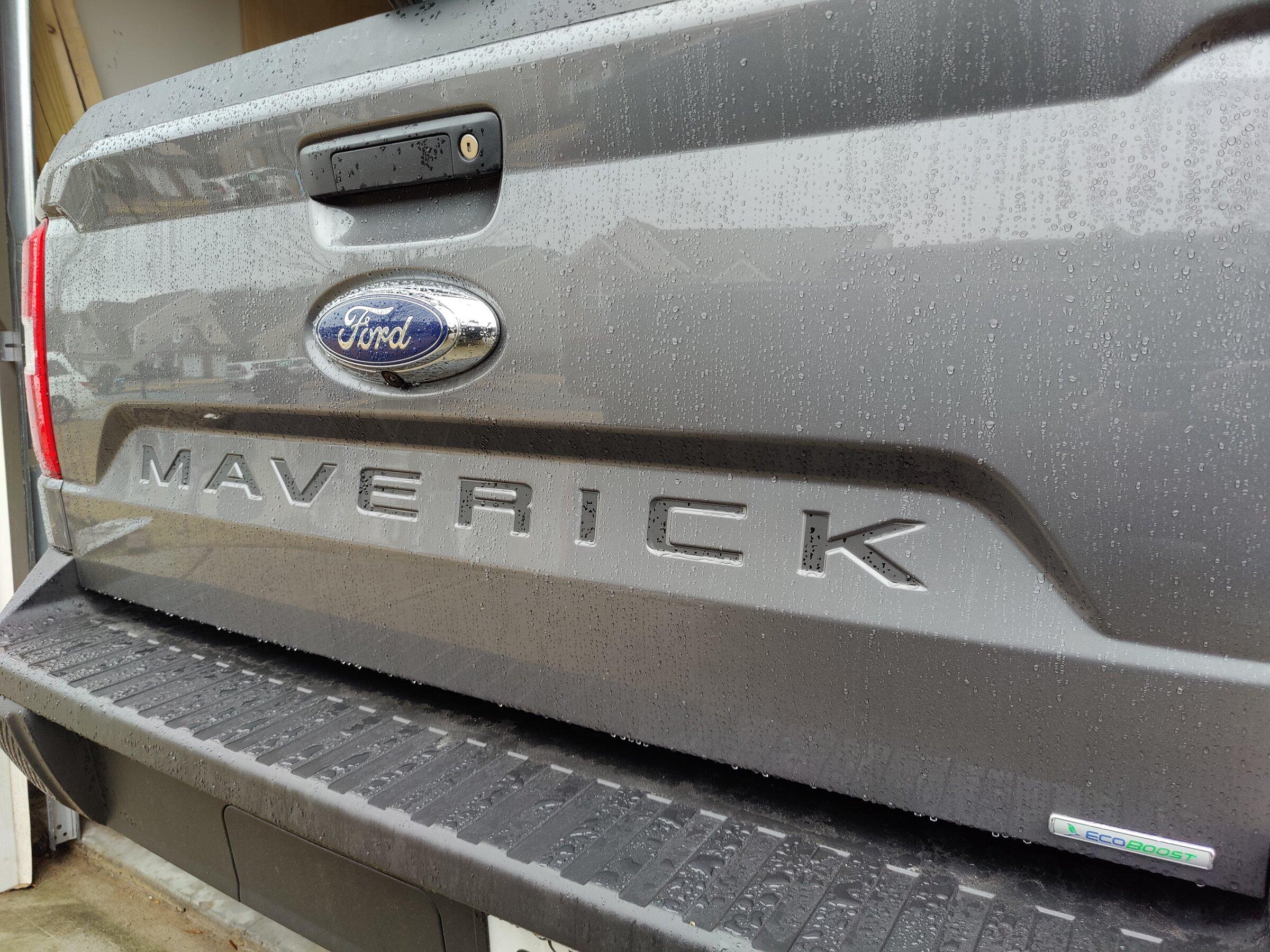 Ford Maverick Grey tailgate letters that match XLT trim? IMG_20220204_084724