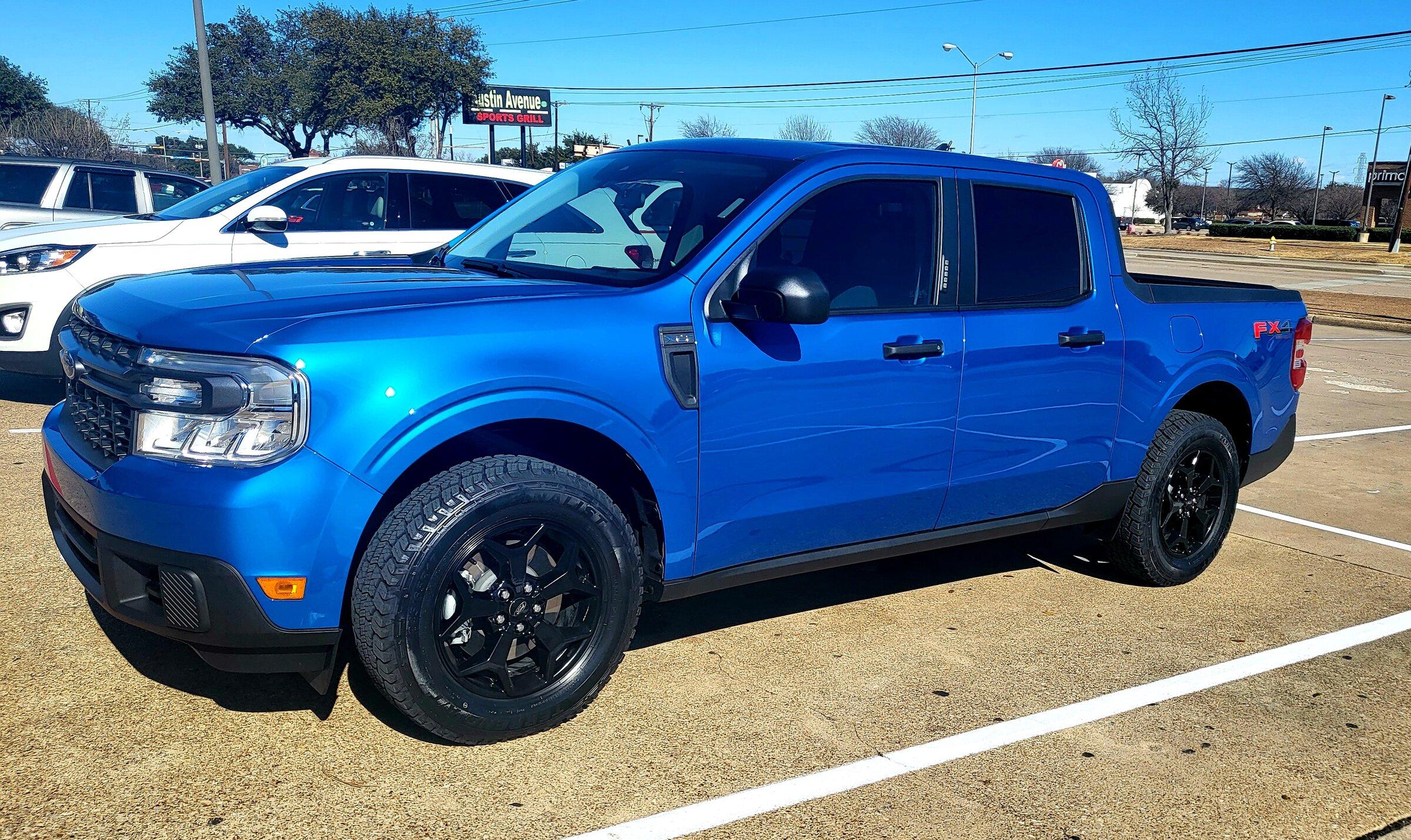 Ford Maverick VELOCITY BLUE Maverick Photos Thread 20220128_132233