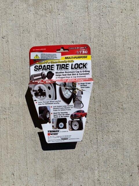 Ford Maverick Spare Tire Lock 76120753-B4FE-479C-8D73-3F889A9E2261