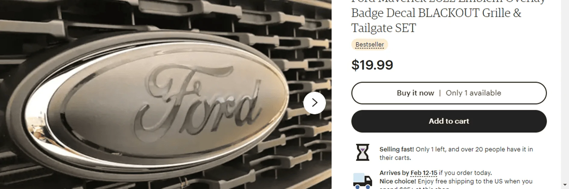 Ford Maverick $19.70 improvement to my Maverick XL Hybrid tailgate lettering 1644271284039