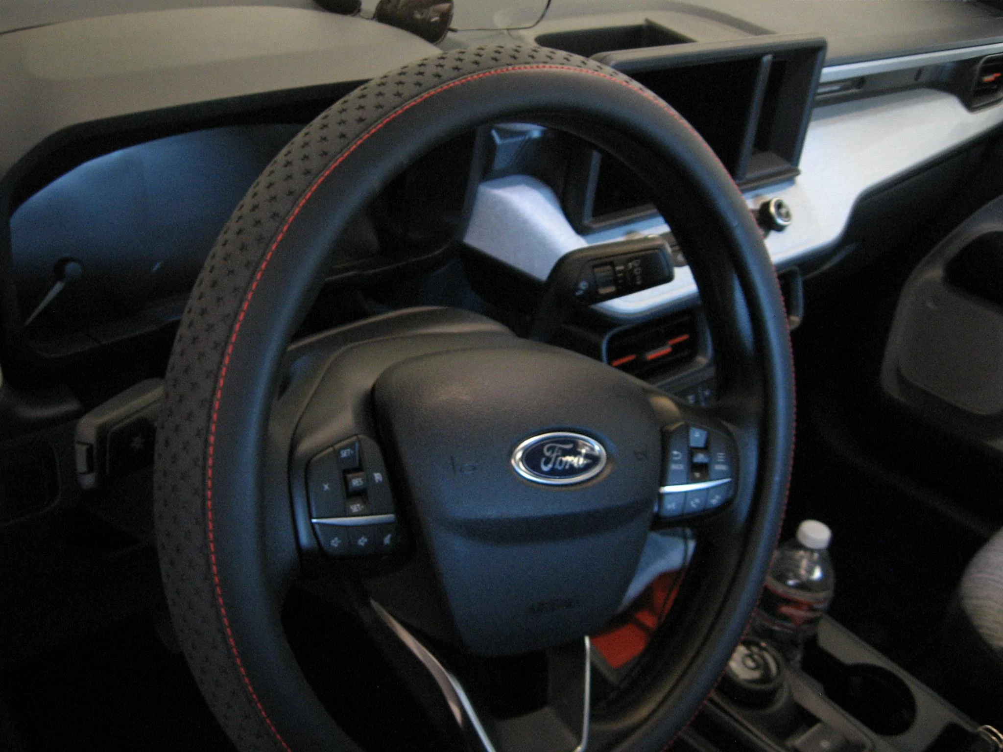 Ford Maverick Orange accented steering wheel cover for XLT interior WheelCover
