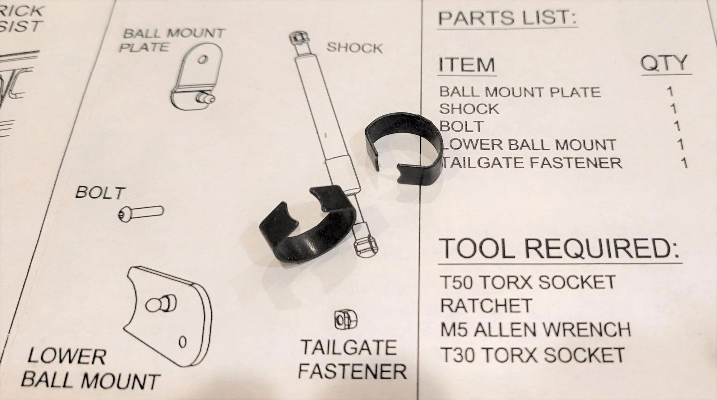 Ford Maverick Tailgate Assist - installed notes, pics, video parts