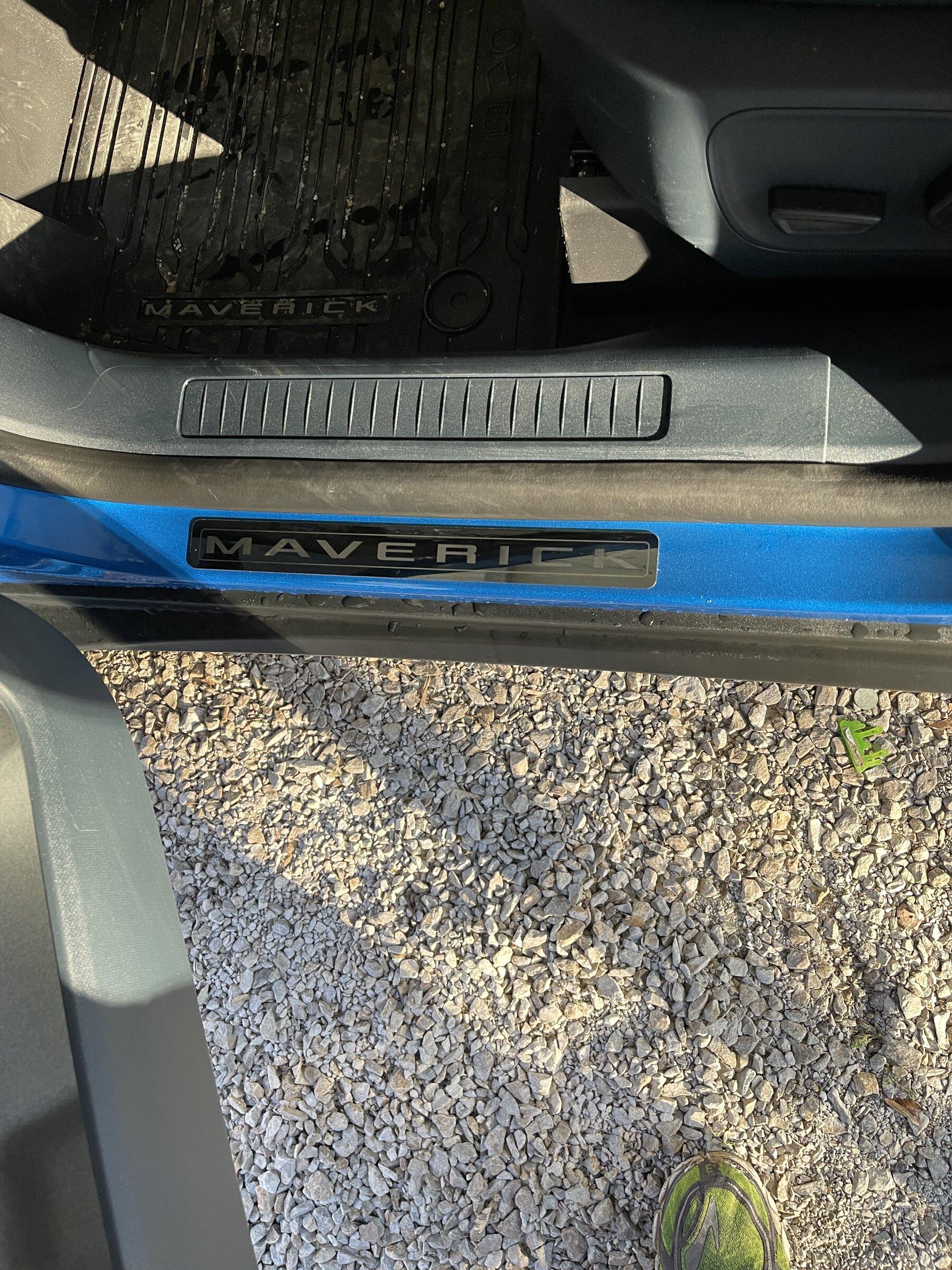 Ford Maverick Door sill appliques installation? AD692C1F-3424-4C66-9CF7-034C2A85652F