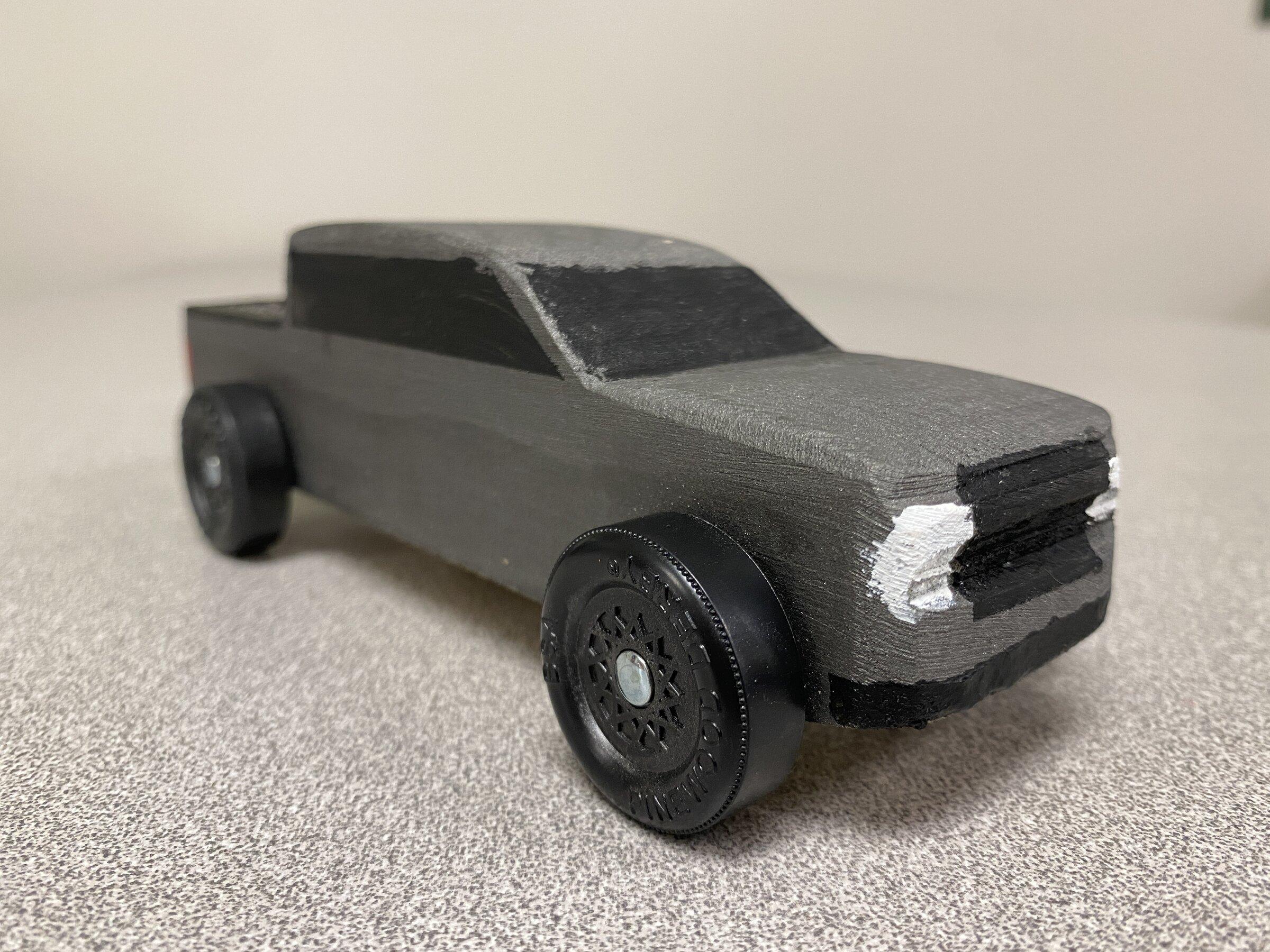 Ford Maverick Carbonized Gray Maverick Pinewood Derby Car FE192324-1B28-4D58-A067-A3A93BA0D53C