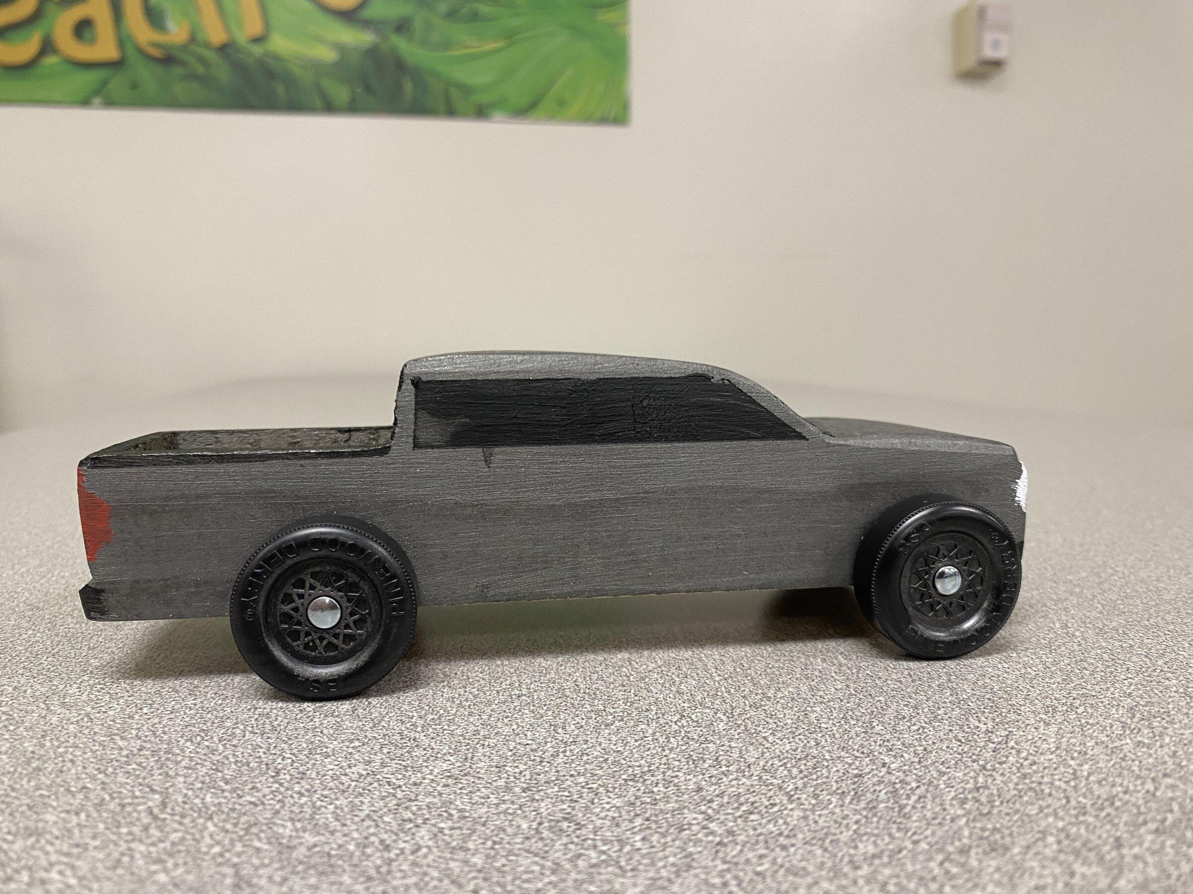 Ford Maverick Carbonized Gray Maverick Pinewood Derby Car BBF432D0-9677-447D-82D4-9235C282E75C