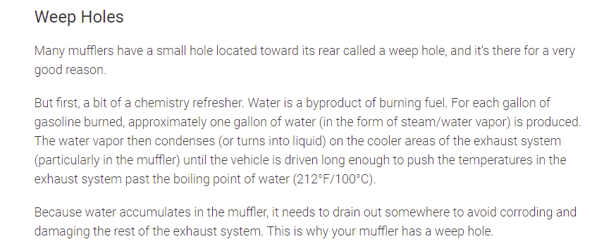 Ford Maverick Hole in Muffler from factory? 1644436624532
