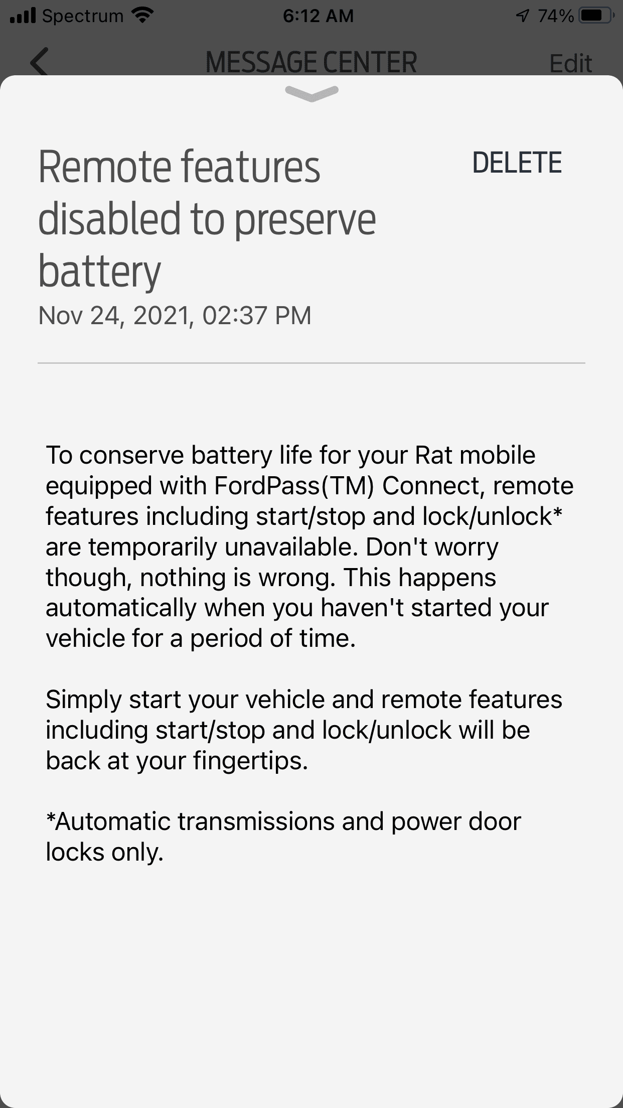 Ford Maverick [UPDATE 3/22/22] Dead Hybrid Maverick at 1 month old after getting "Deep Sleep Mode" messages. [Possibly fixed by software update.] A5A892B5-7348-4813-B346-4954AABE48BE