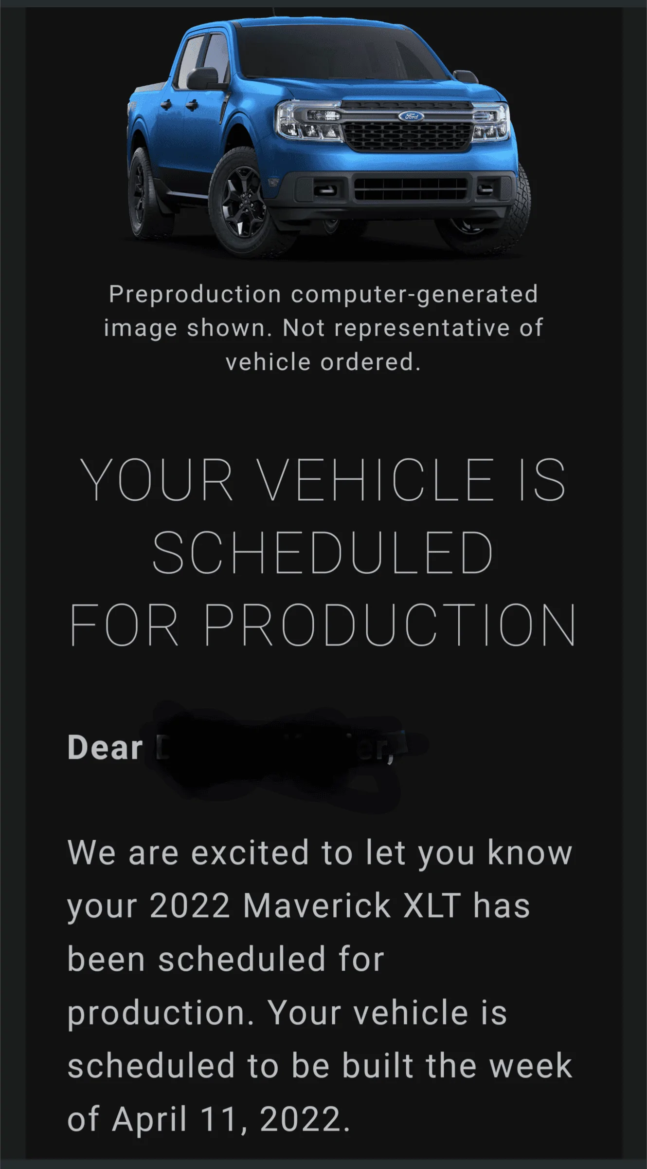 Ford Maverick 📬  02/10 Scheduling Email Received Group [EMAILS NOW ARRIVING!] Screenshot_20220210-162236