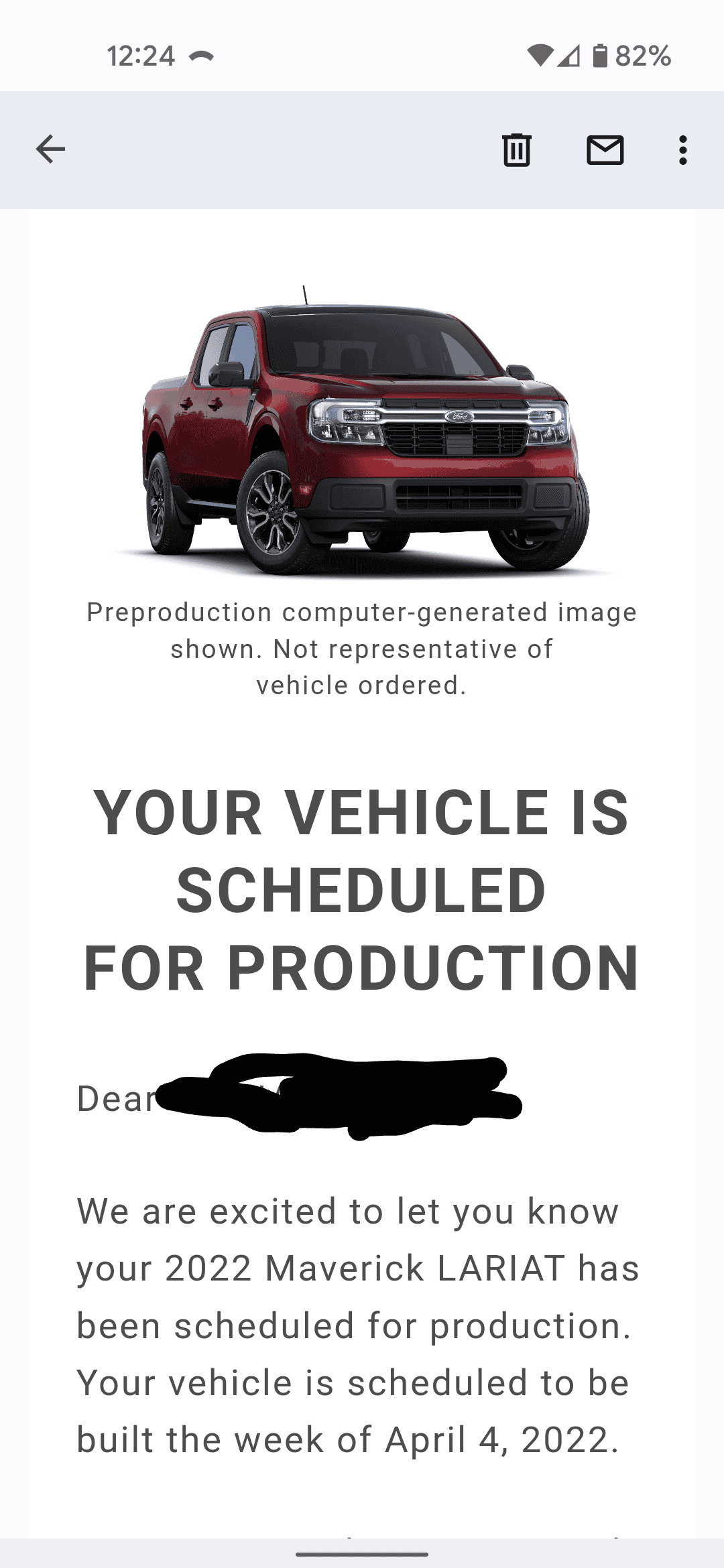 Ford Maverick 📬  02/10 Scheduling Email Received Group [EMAILS NOW ARRIVING!] markup_1832