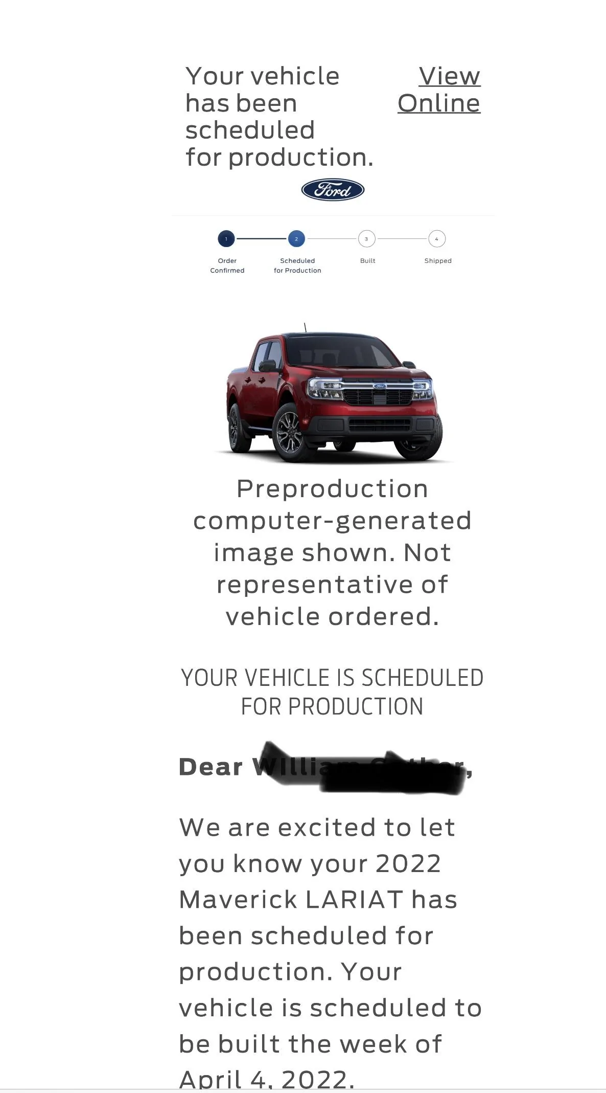 Ford Maverick 📬  02/10 Scheduling Email Received Group [EMAILS NOW ARRIVING!] IMG_1690