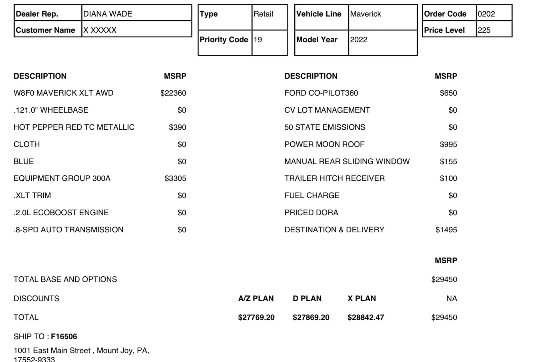 Ford Maverick Pennsylvania orders? ECCD15BD-096D-4AB0-A301-27B35FD674BF