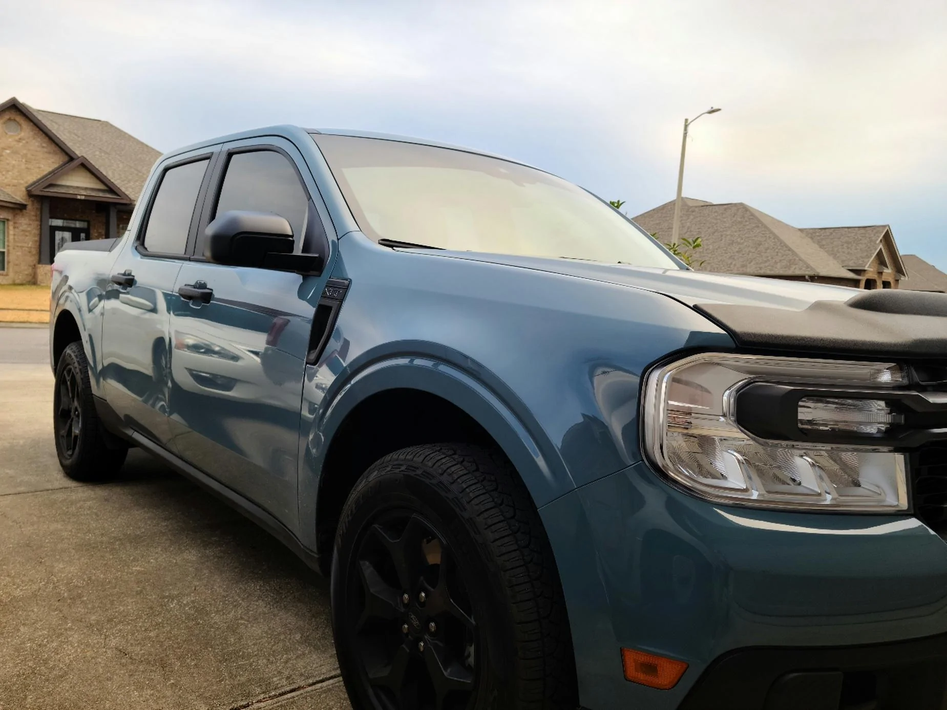 Ford Maverick Stubby antenna and new blinkers installed 20220211_164917